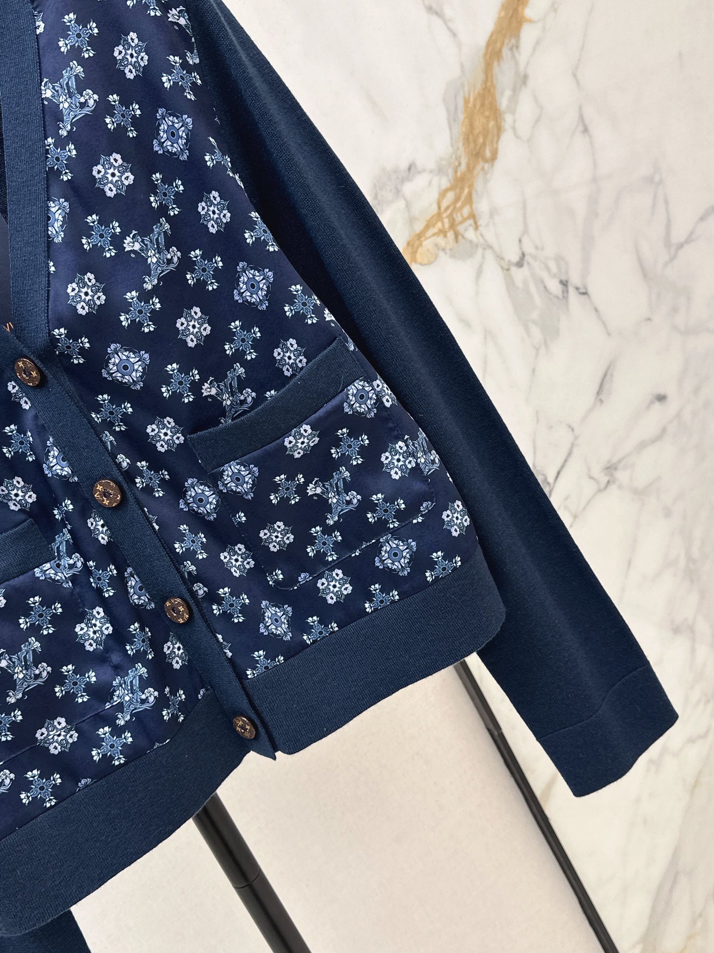 26SS NEW print contract knit cardigan