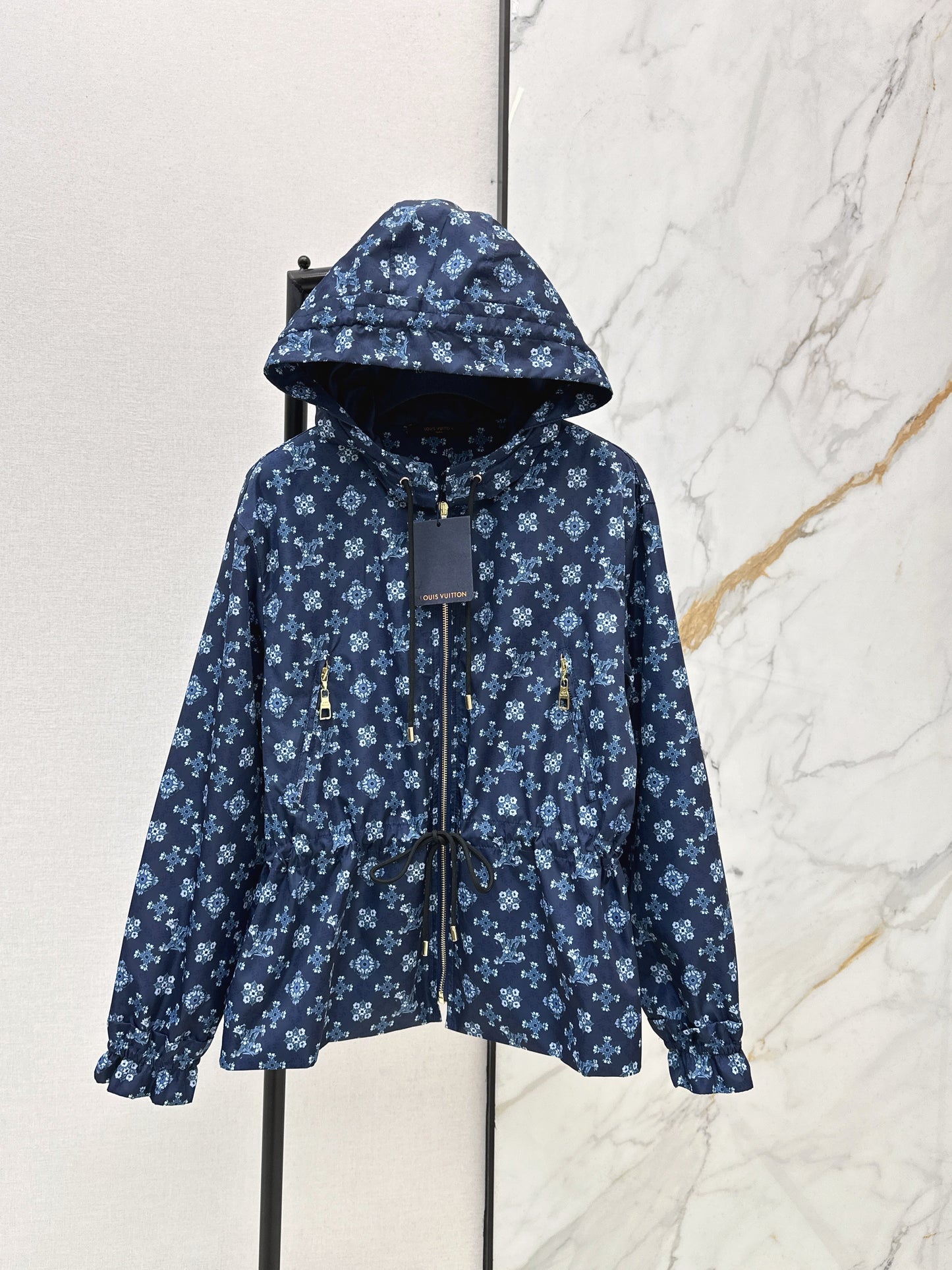 26SS NEW vintage print hooded jacket