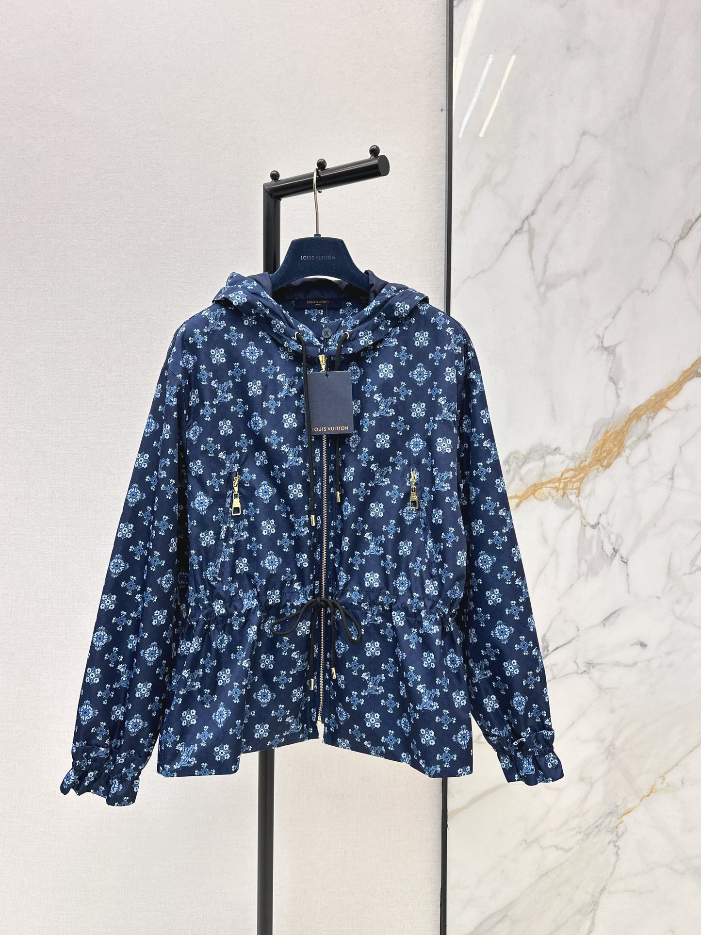 26SS NEW vintage print hooded jacket
