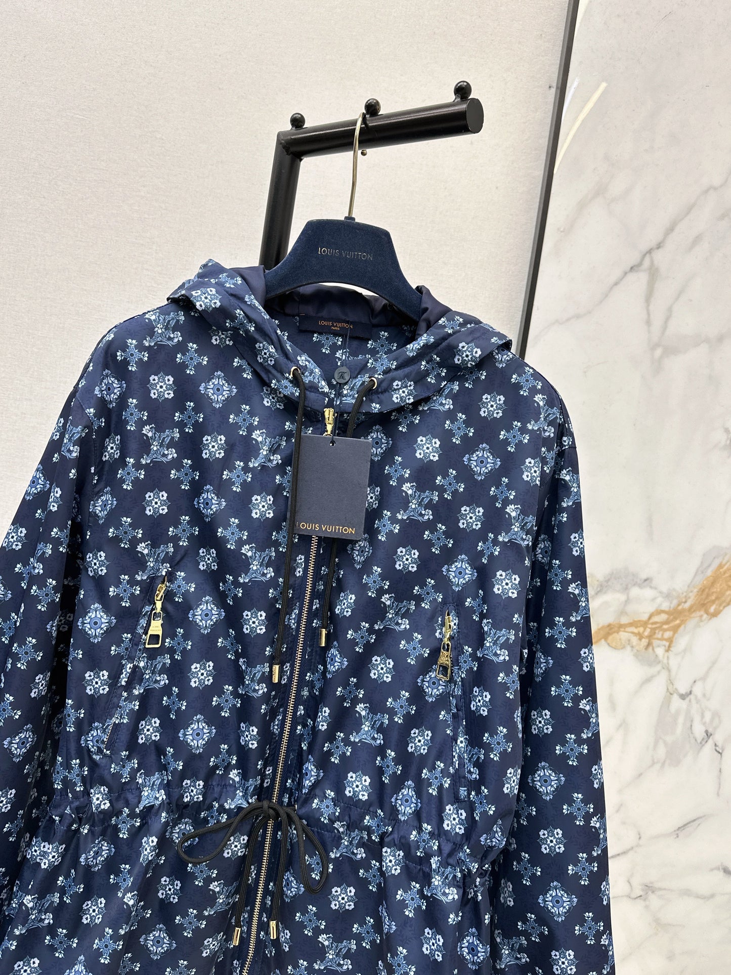 26SS NEW vintage print hooded jacket