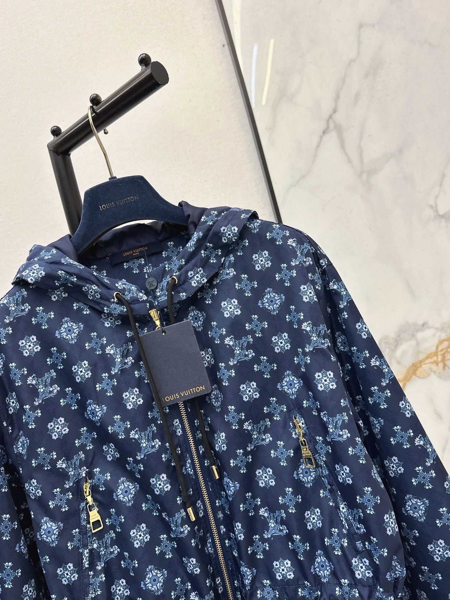 26SS NEW vintage print hooded jacket