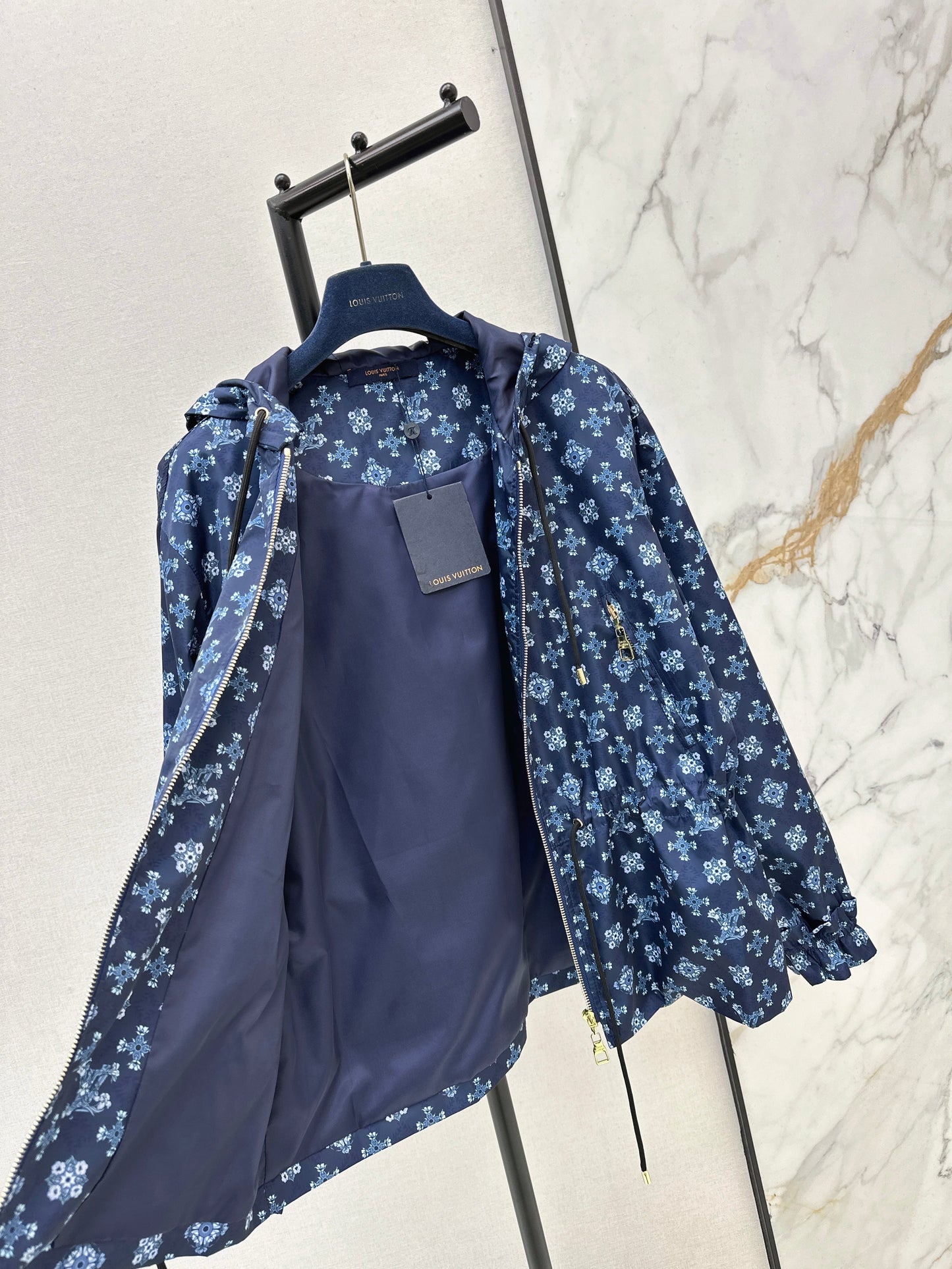 26SS NEW vintage print hooded jacket