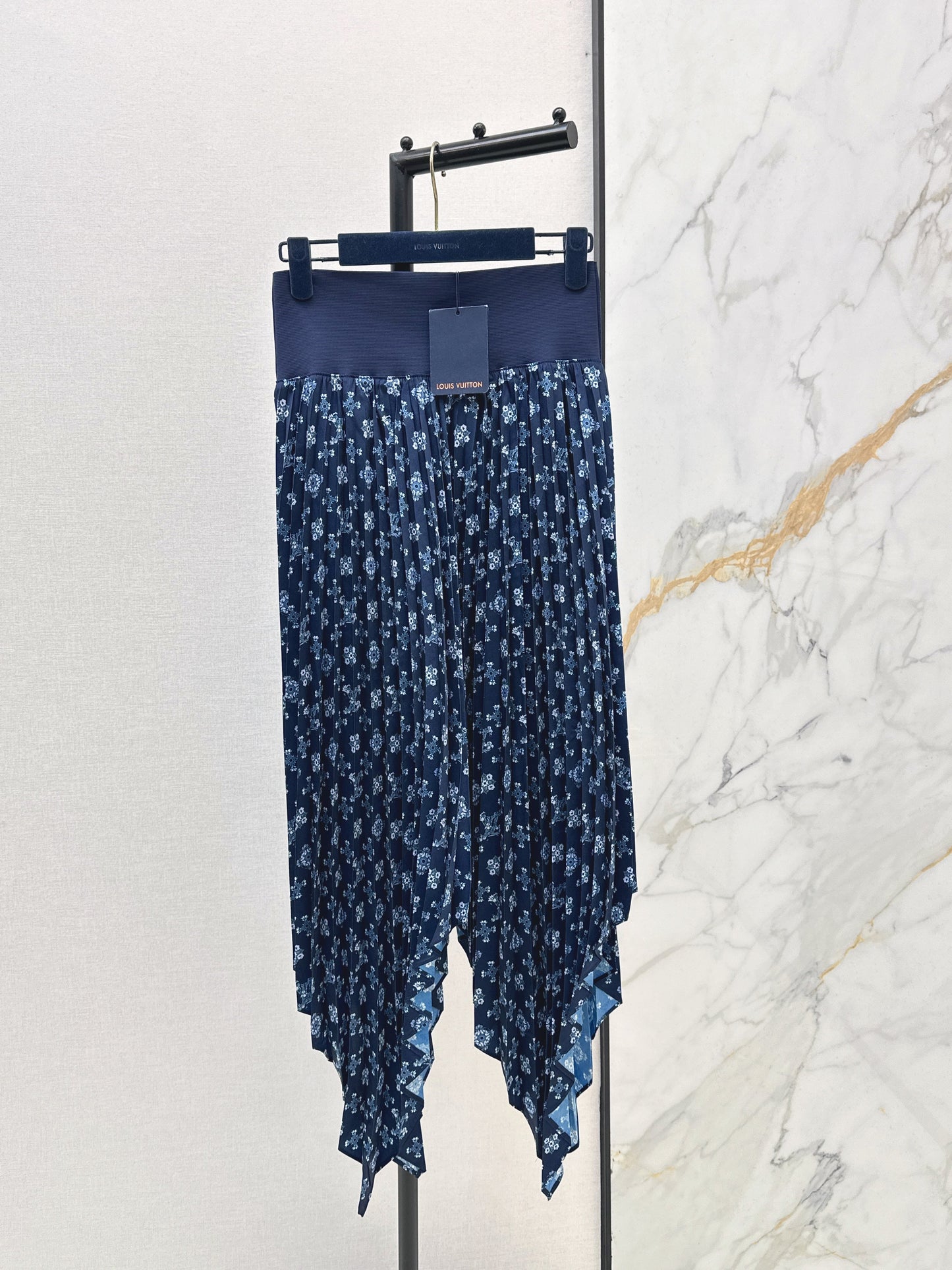 26SS NEW vintage print asymmetrical skirts