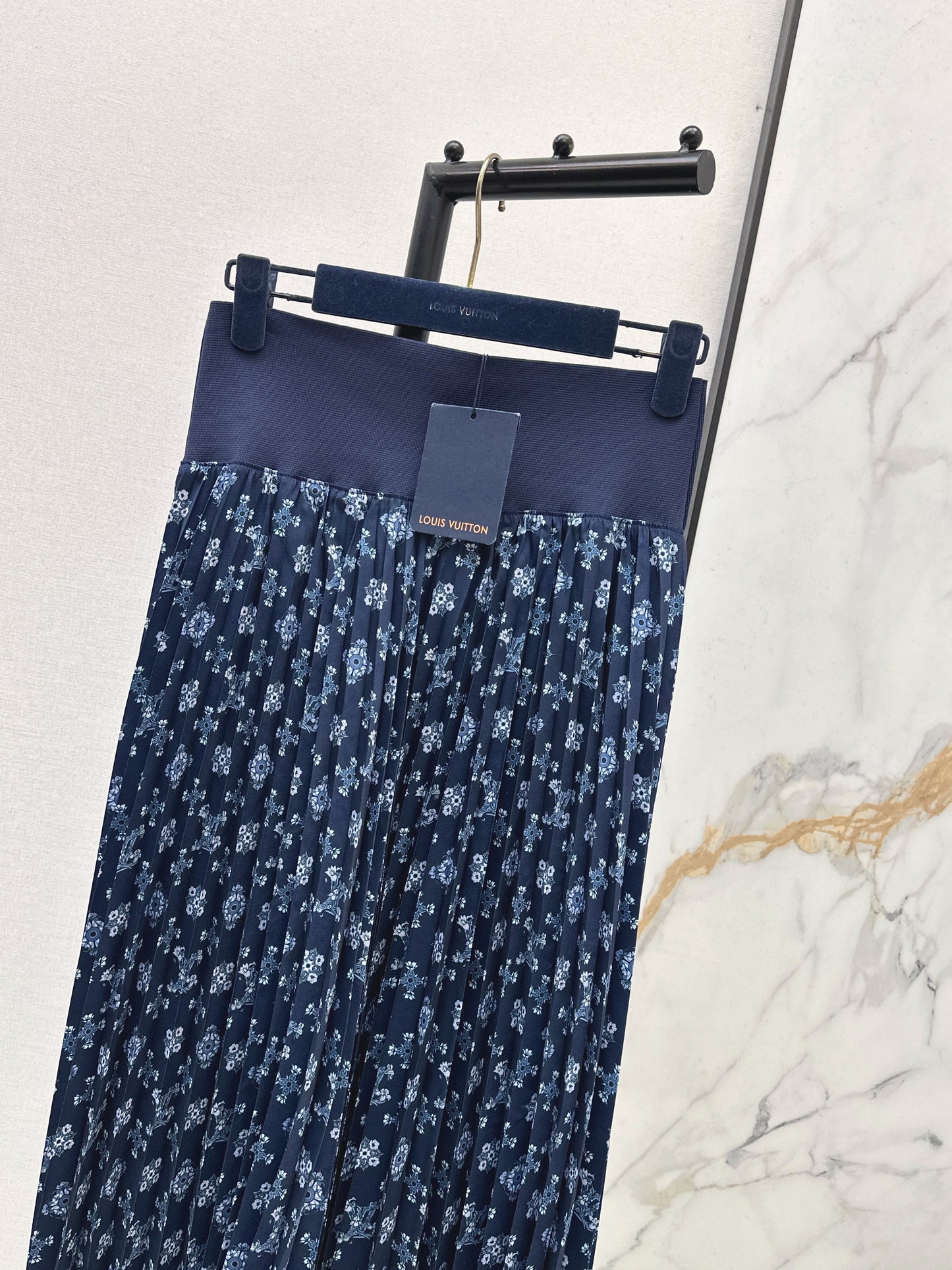 26SS NEW vintage print asymmetrical skirts