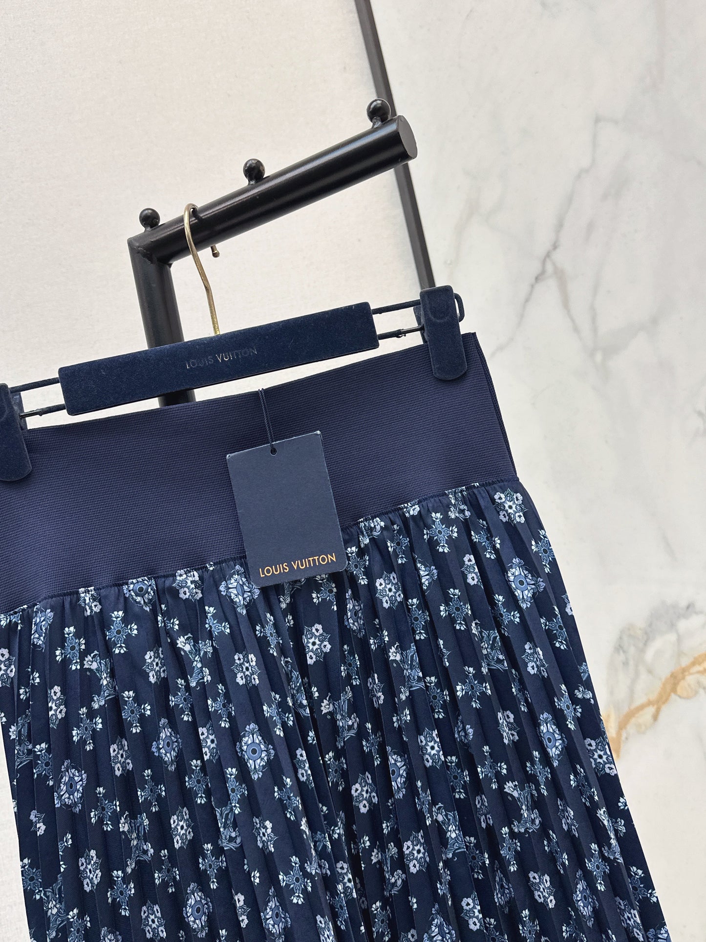 26SS NEW vintage print asymmetrical skirts