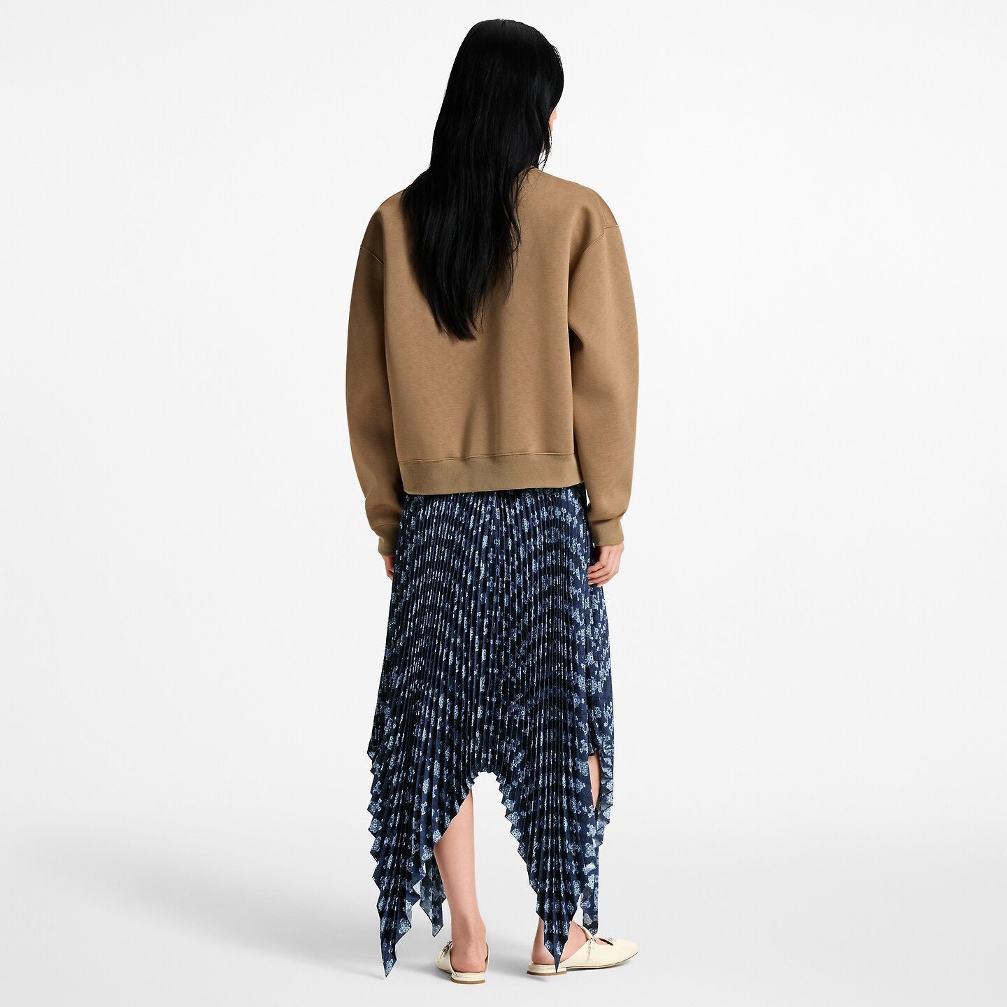 26SS NEW vintage print asymmetrical skirts