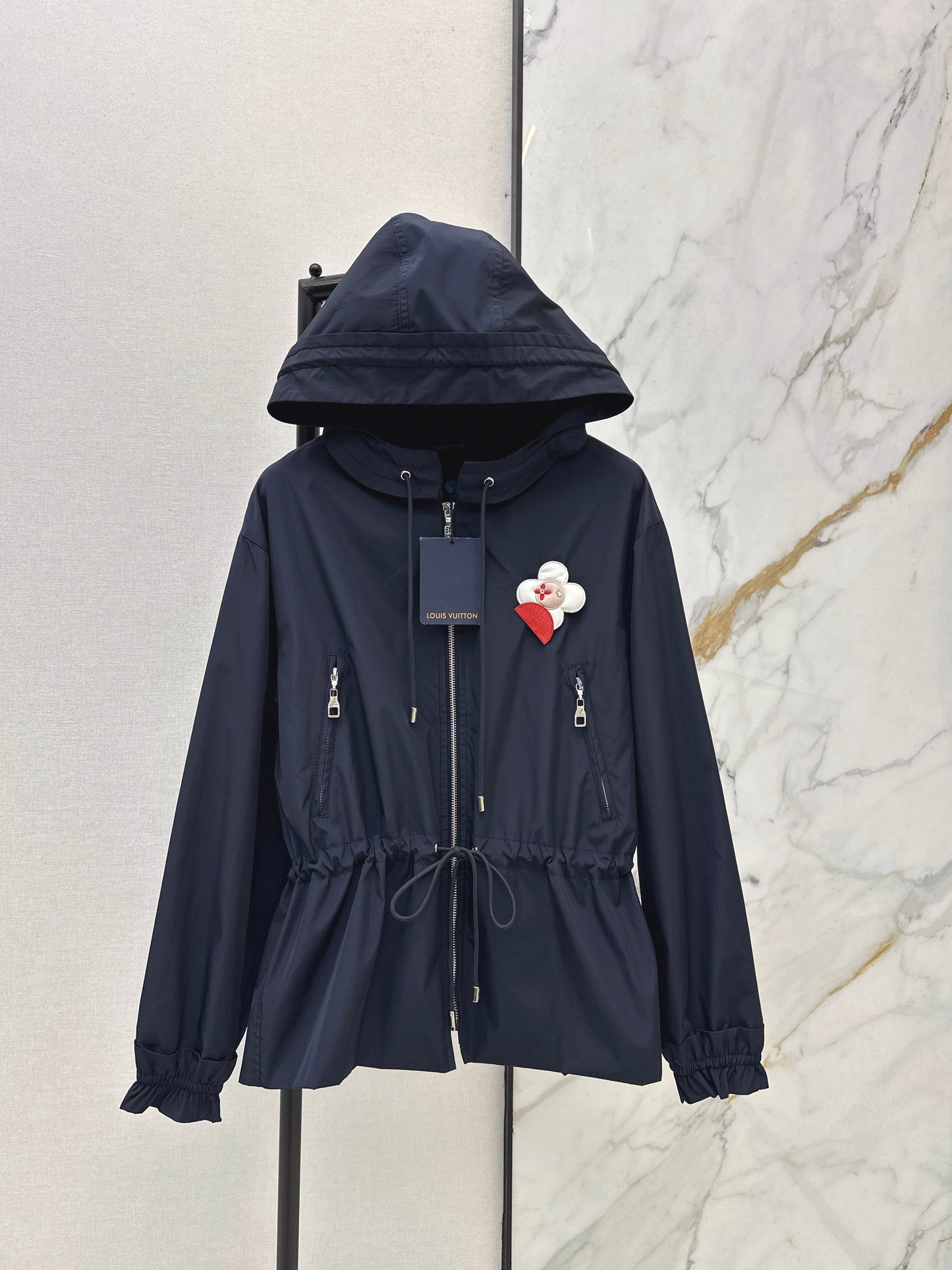 26SS NEW hooded drawstring jacket