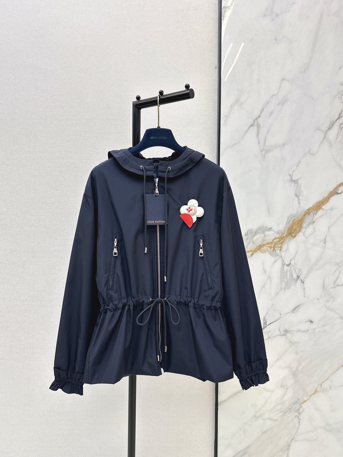 26SS NEW hooded drawstring jacket