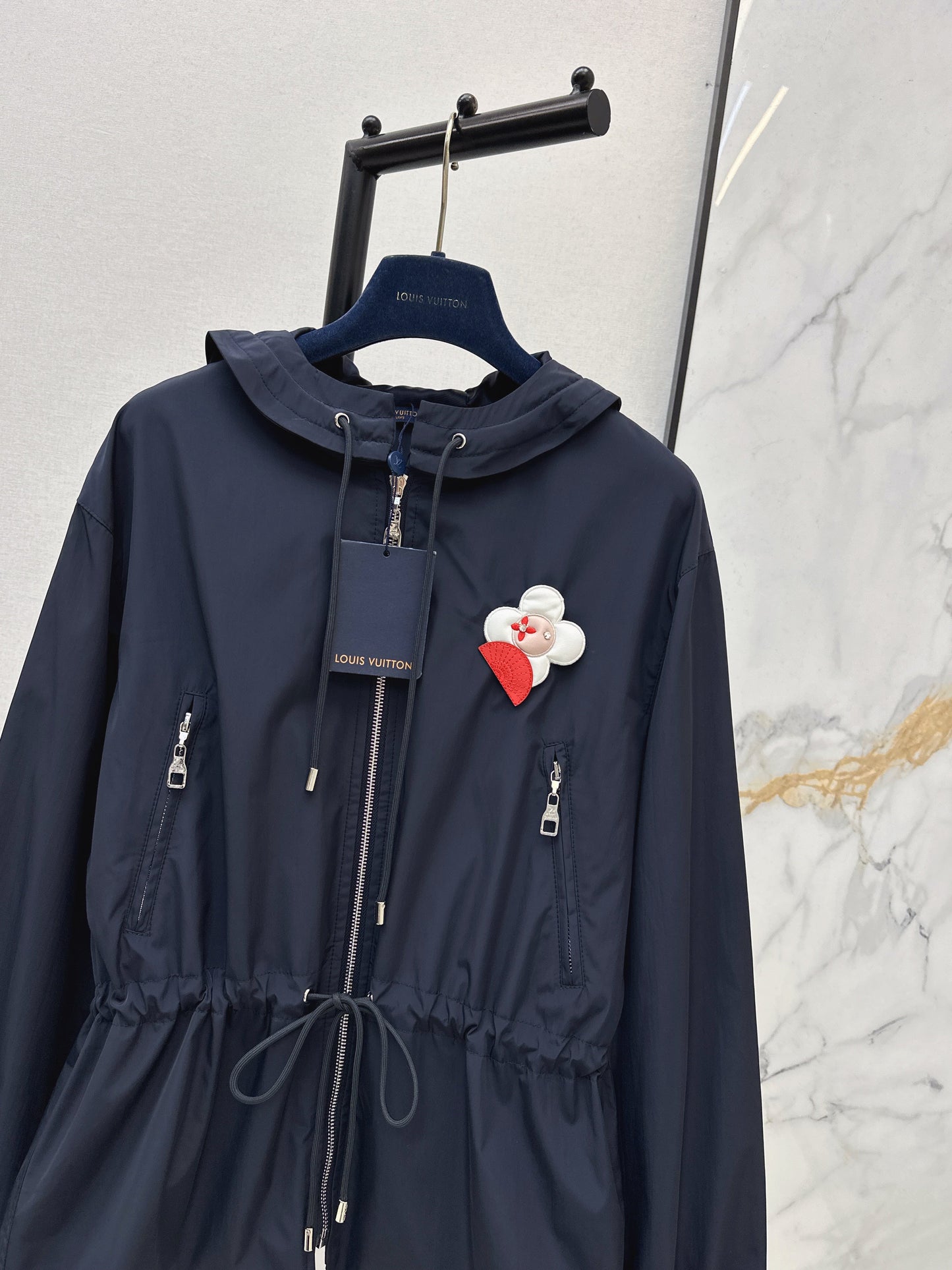 26SS NEW hooded drawstring jacket