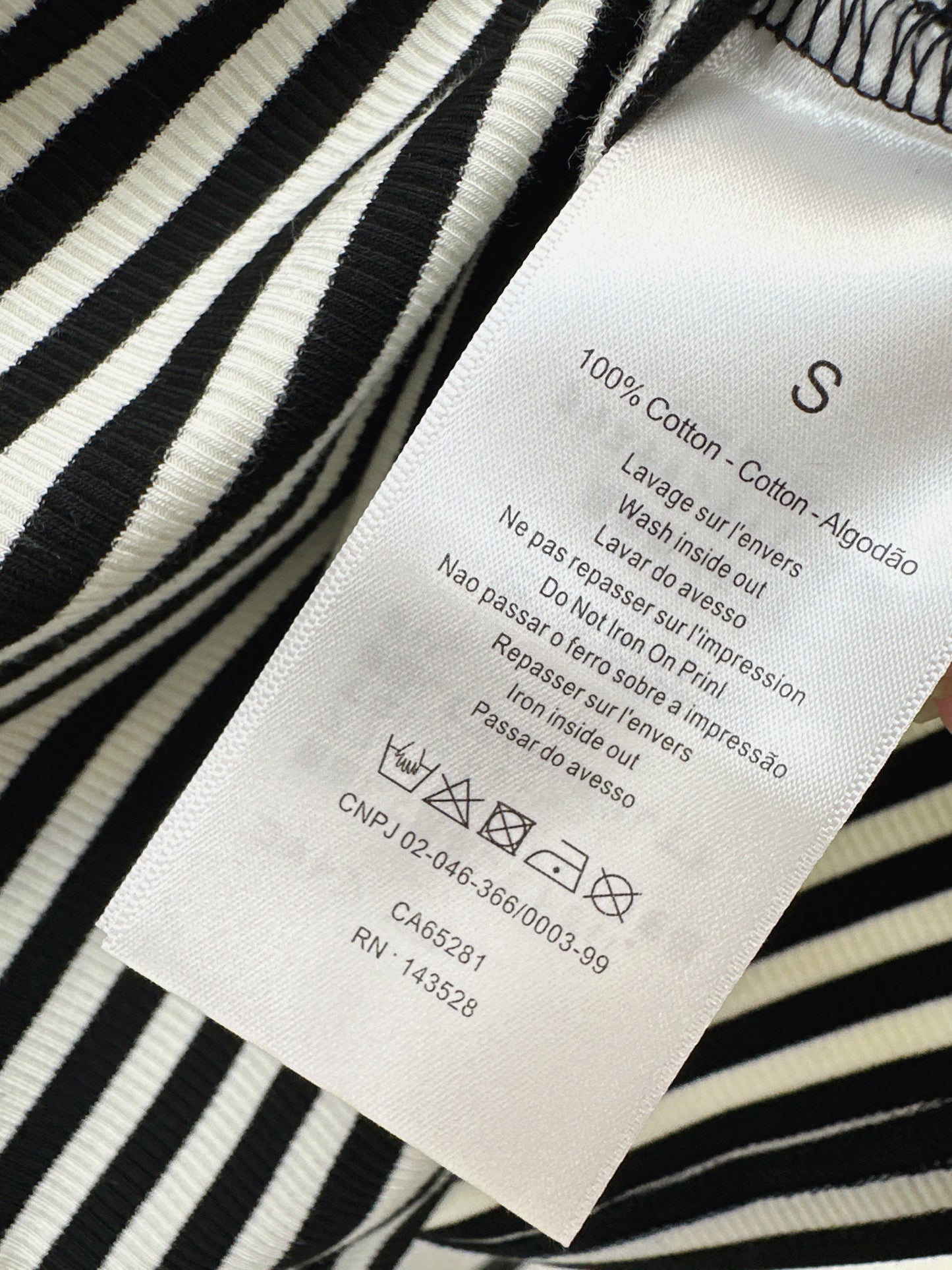 26SS NEW stripe beading t-shirts
