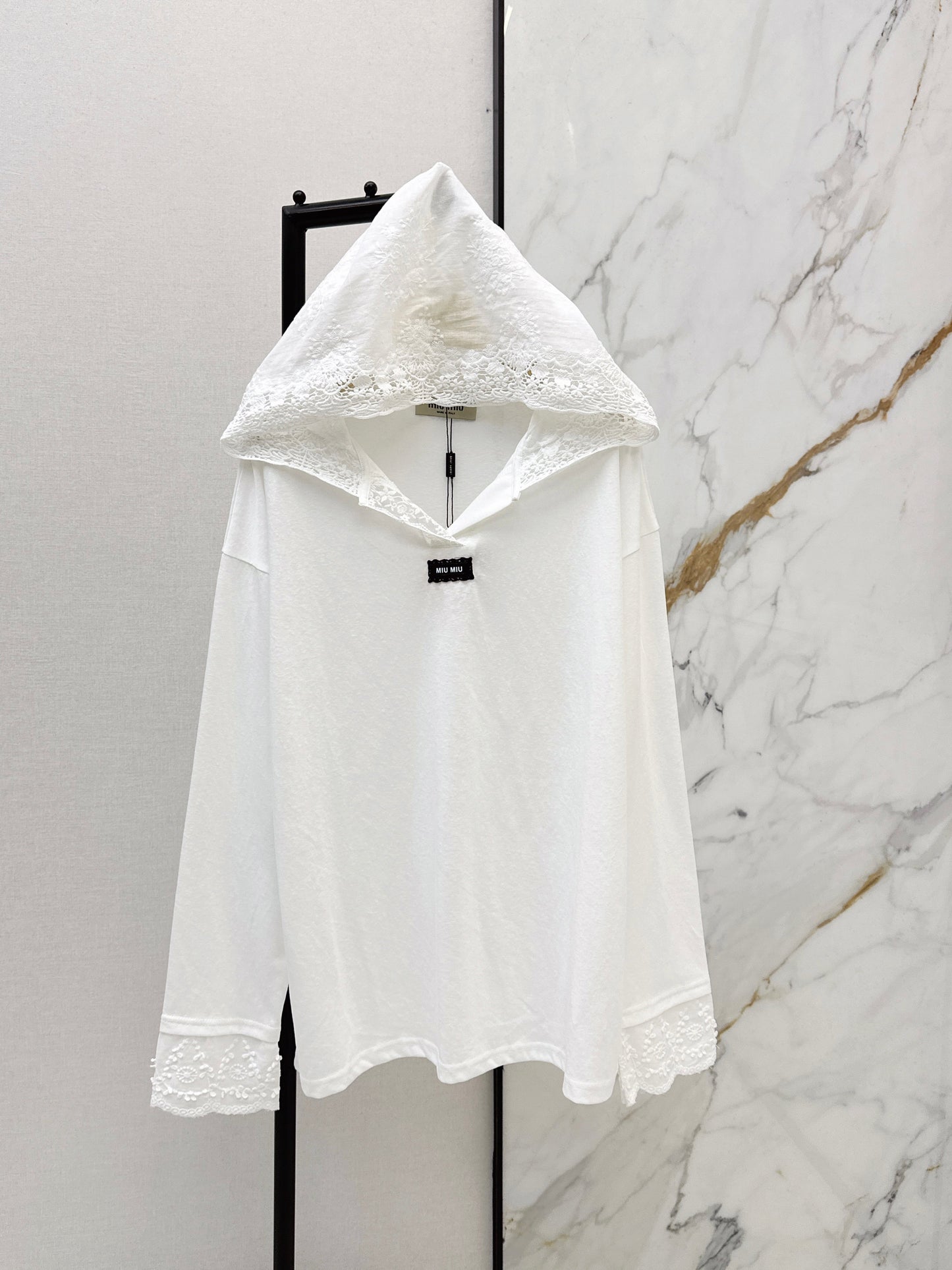 26SS NEW lace hooded shirts