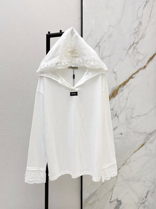 26SS NEW lace hooded shirts