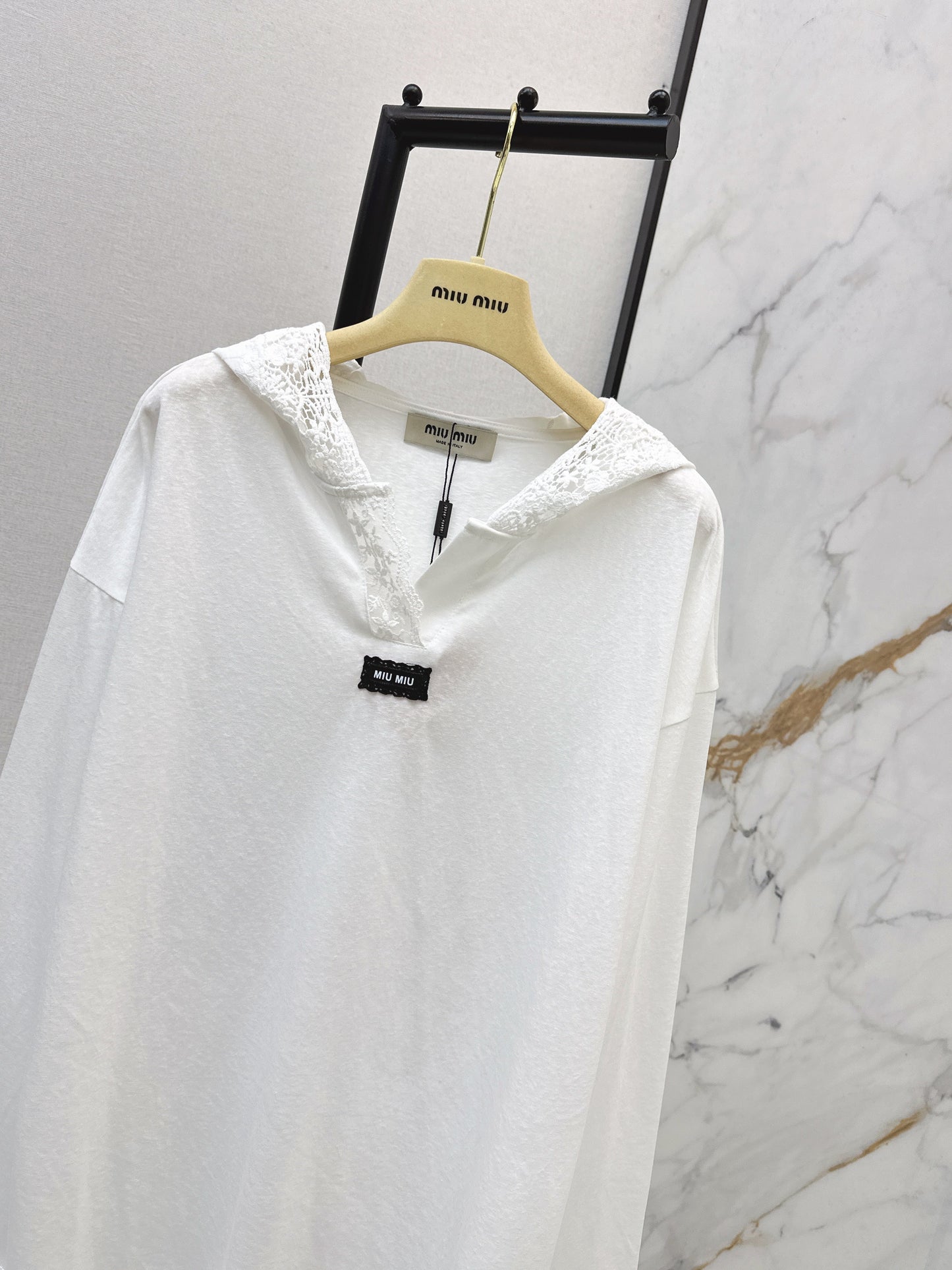 26SS NEW lace hooded shirts