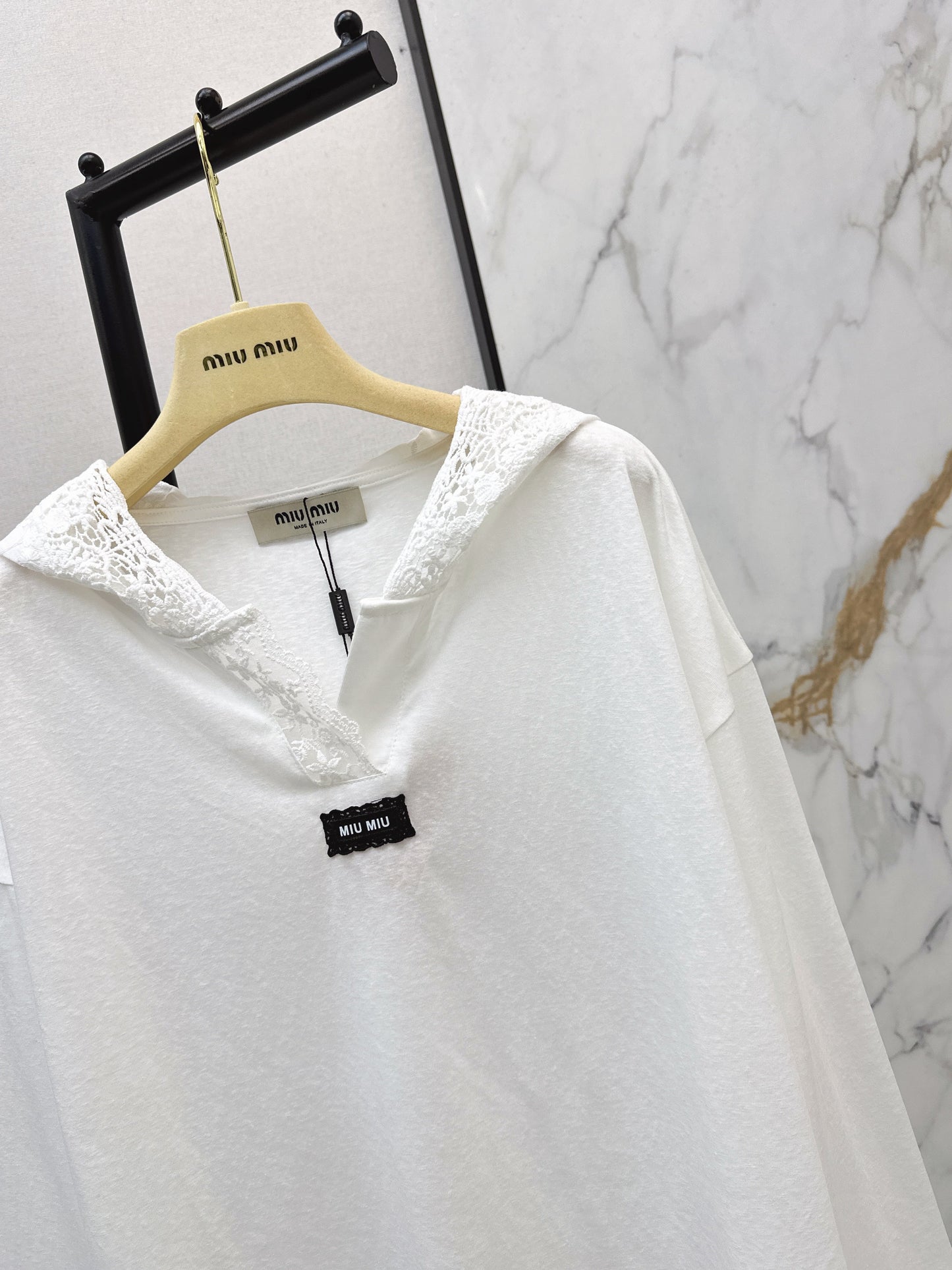 26SS NEW lace hooded shirts