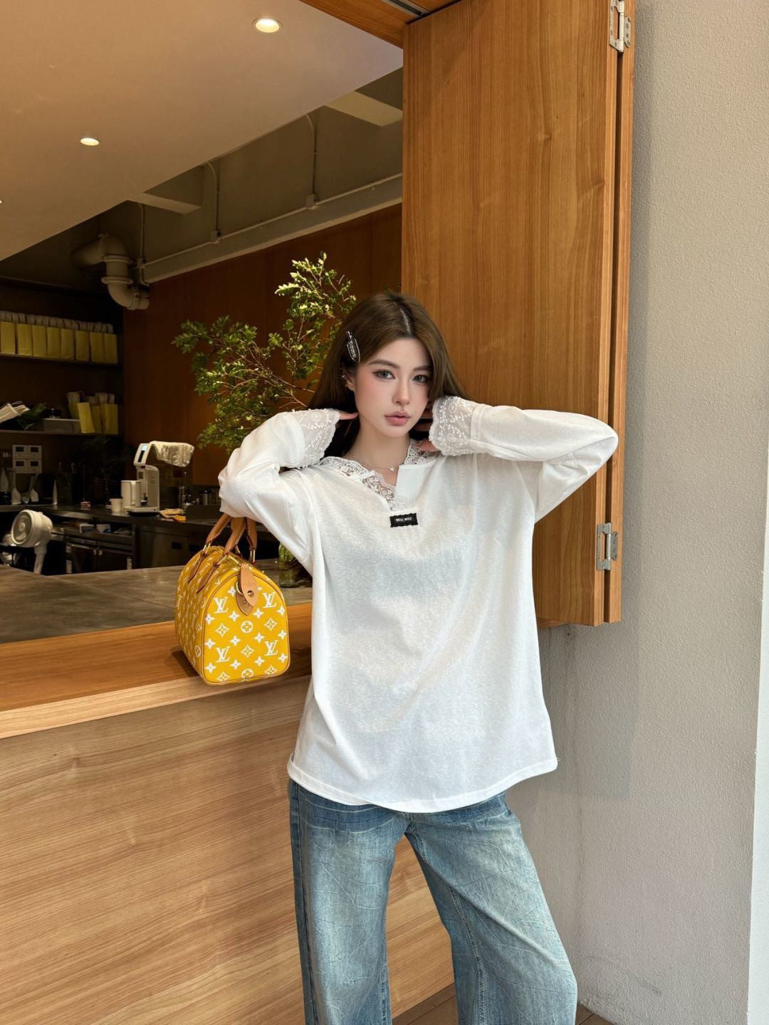 26SS NEW lace hooded shirts