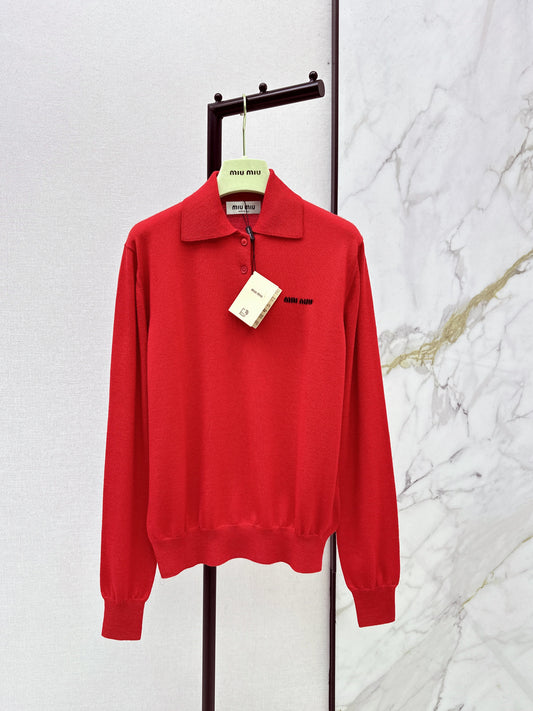 26SS NEW jacquard polo sweater