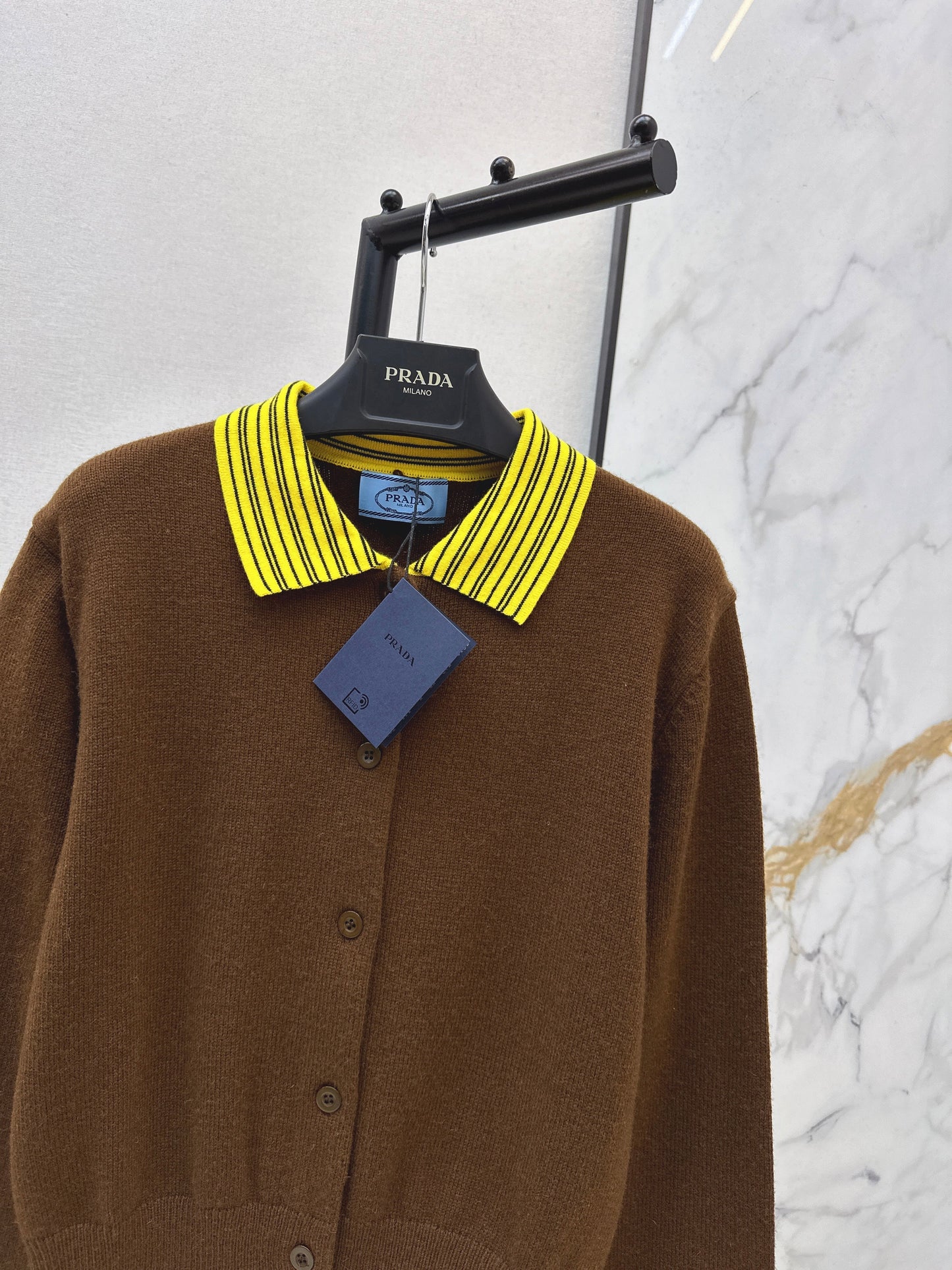 26SS NEW contract stripe knitted cardigan