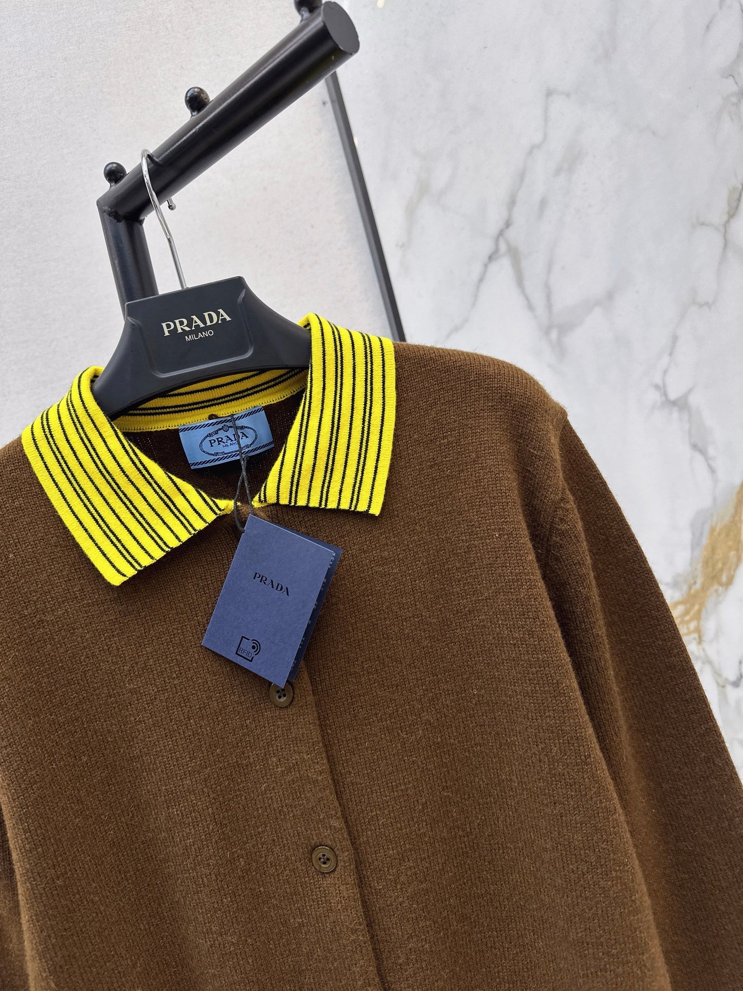 26SS NEW contract stripe knitted cardigan