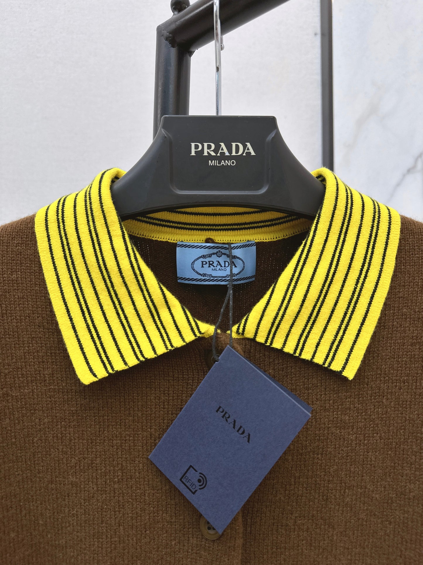 26SS NEW contract stripe knitted cardigan
