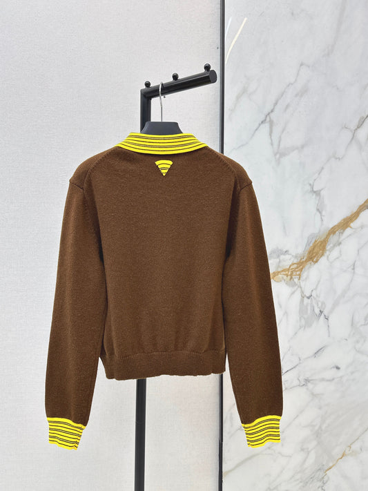 26SS NEW contract stripe knitted cardigan