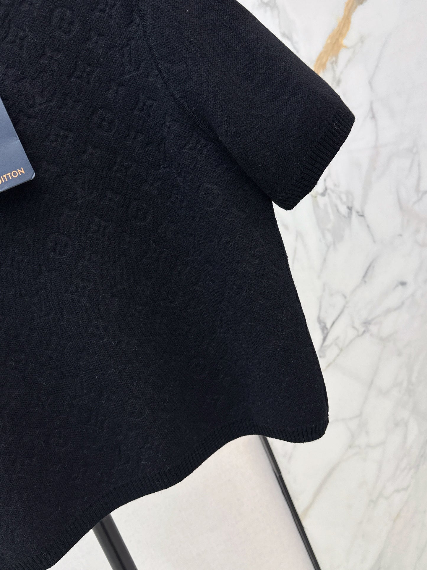 26SS NEW jacquard knitted short sleeve sweater