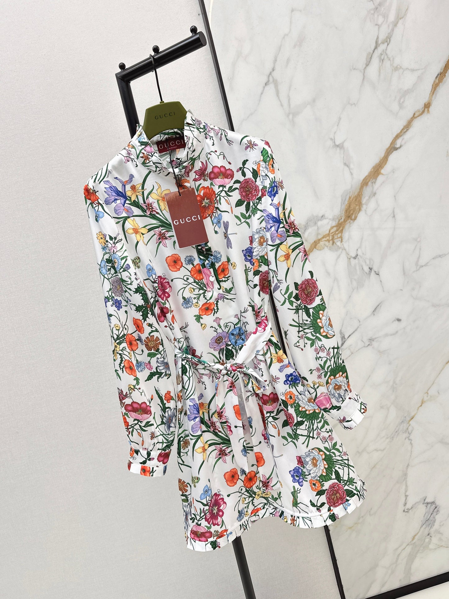 26SS NEW floral print silk dress