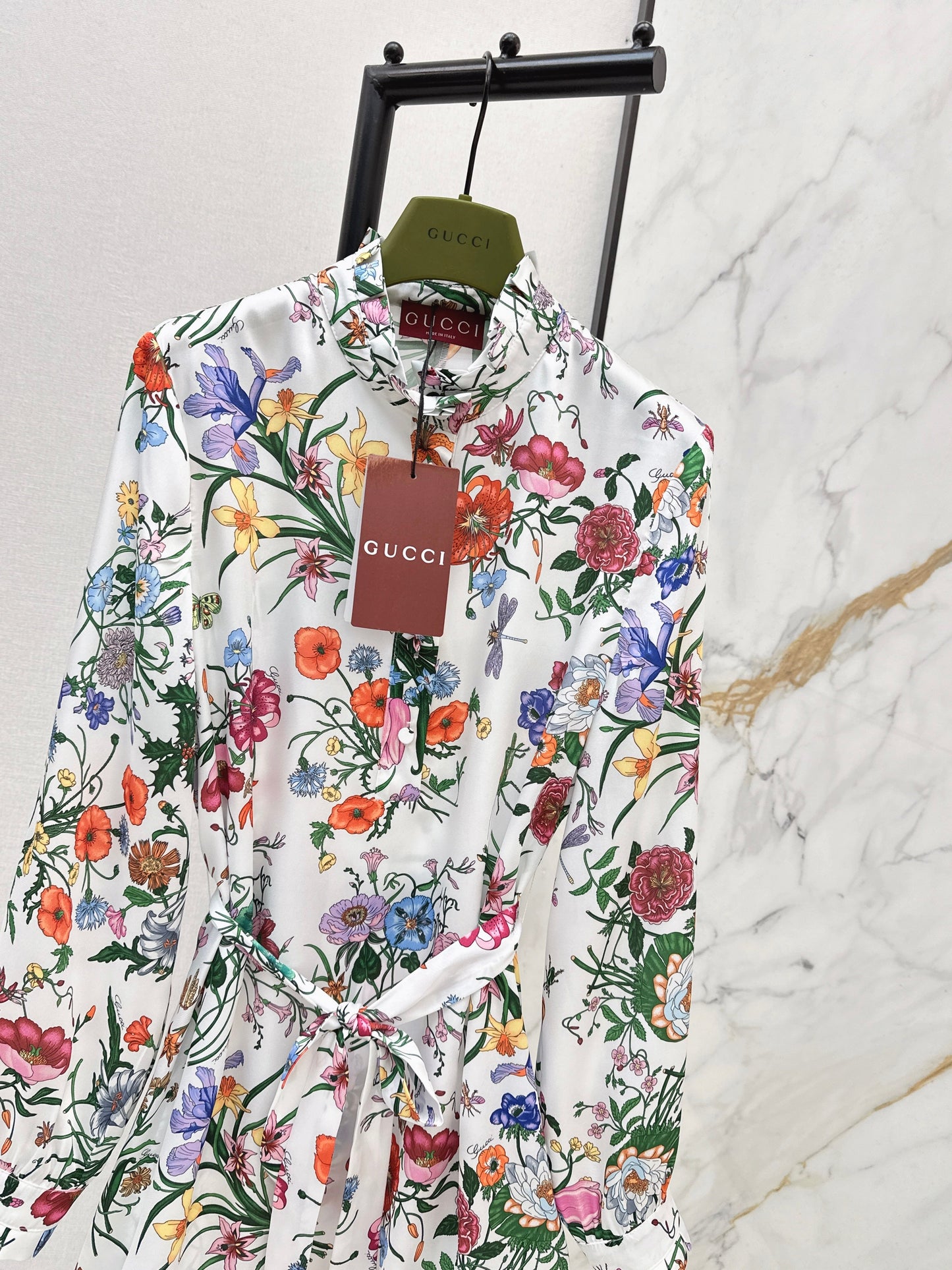 26SS NEW floral print silk dress