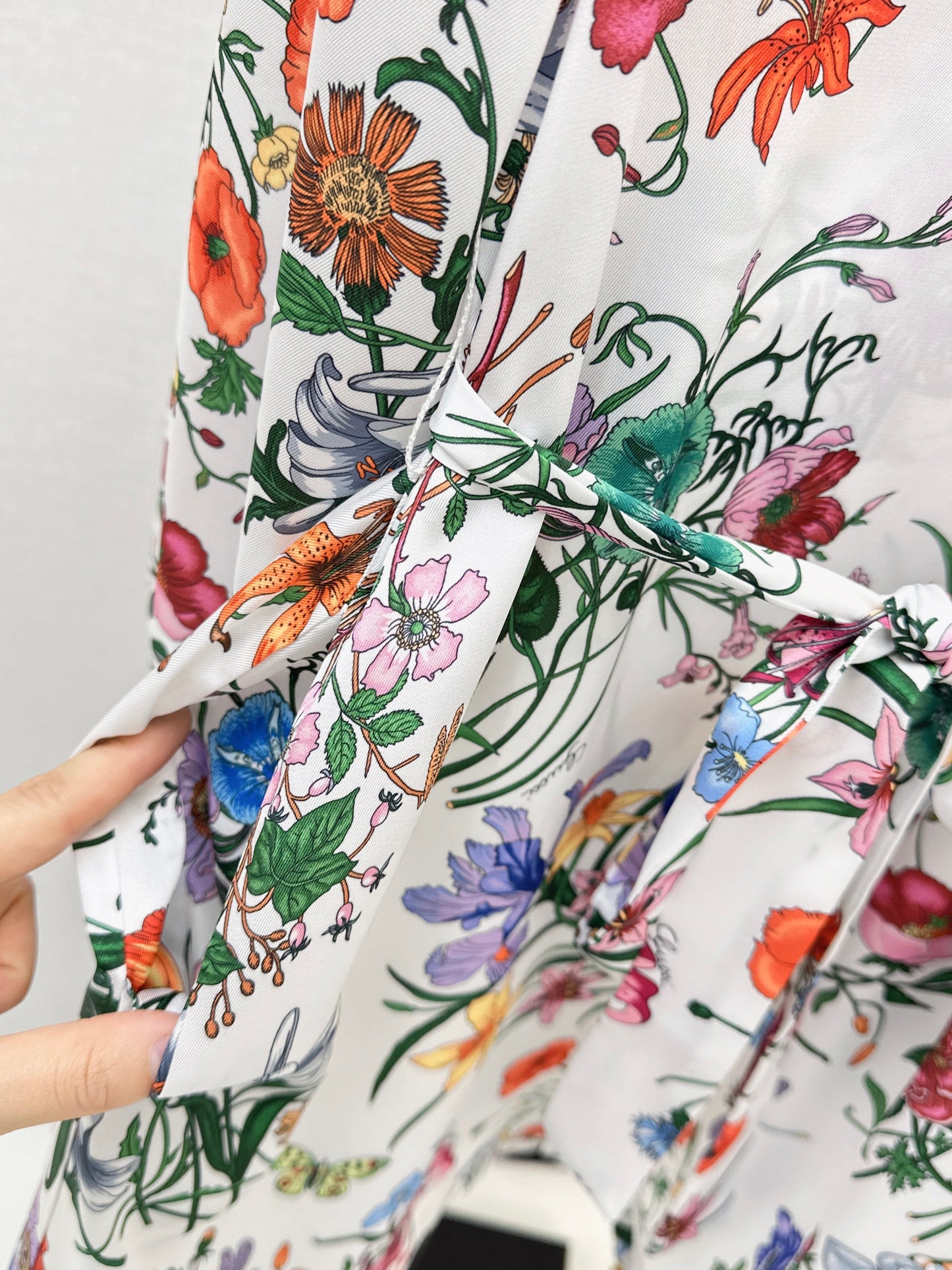 26SS NEW floral print silk dress