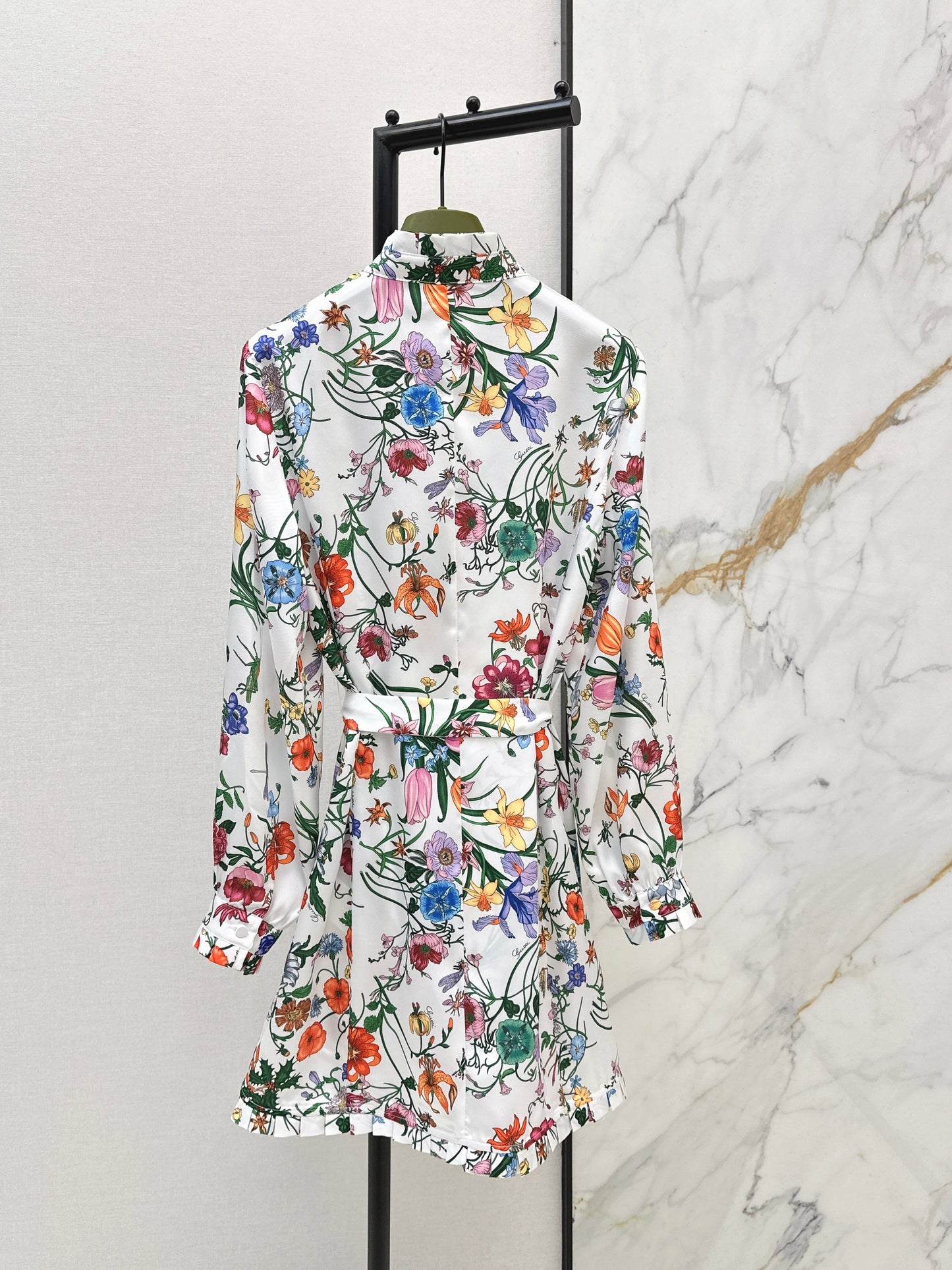 26SS NEW floral print silk dress