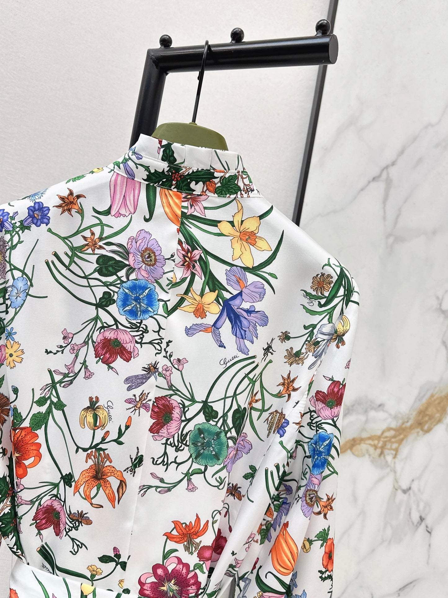 26SS NEW floral print silk dress
