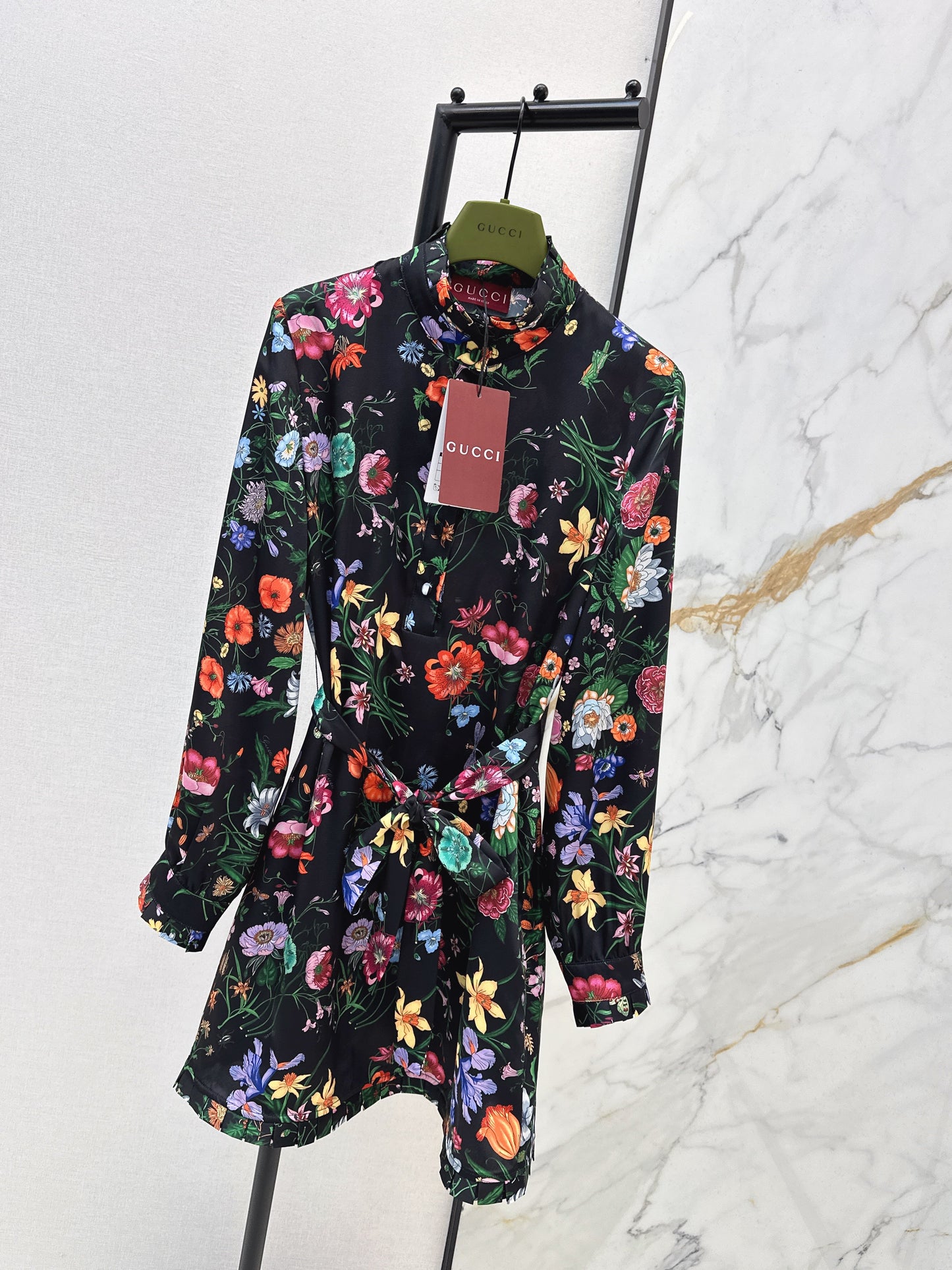 26SS NEW floral print silk dress