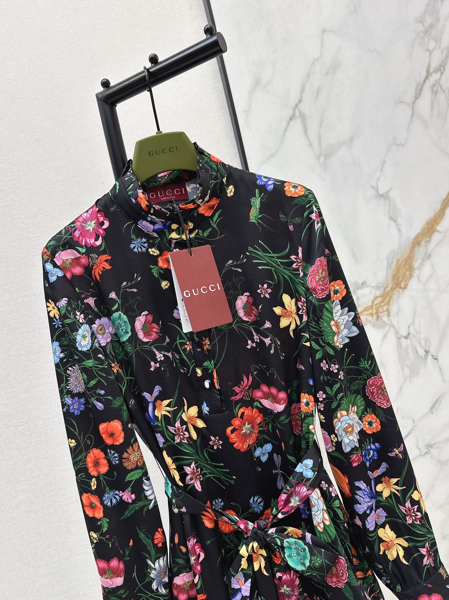 26SS NEW floral print silk dress