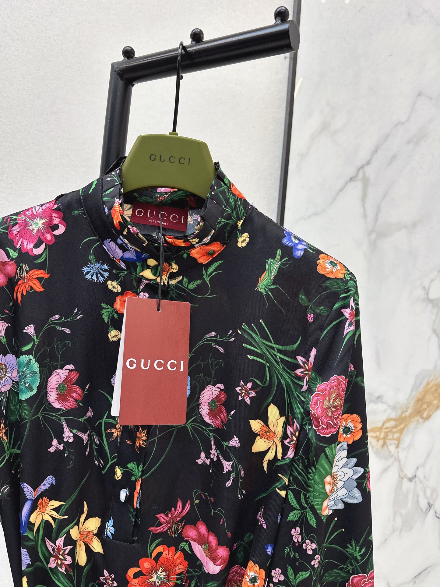 26SS NEW floral print silk dress