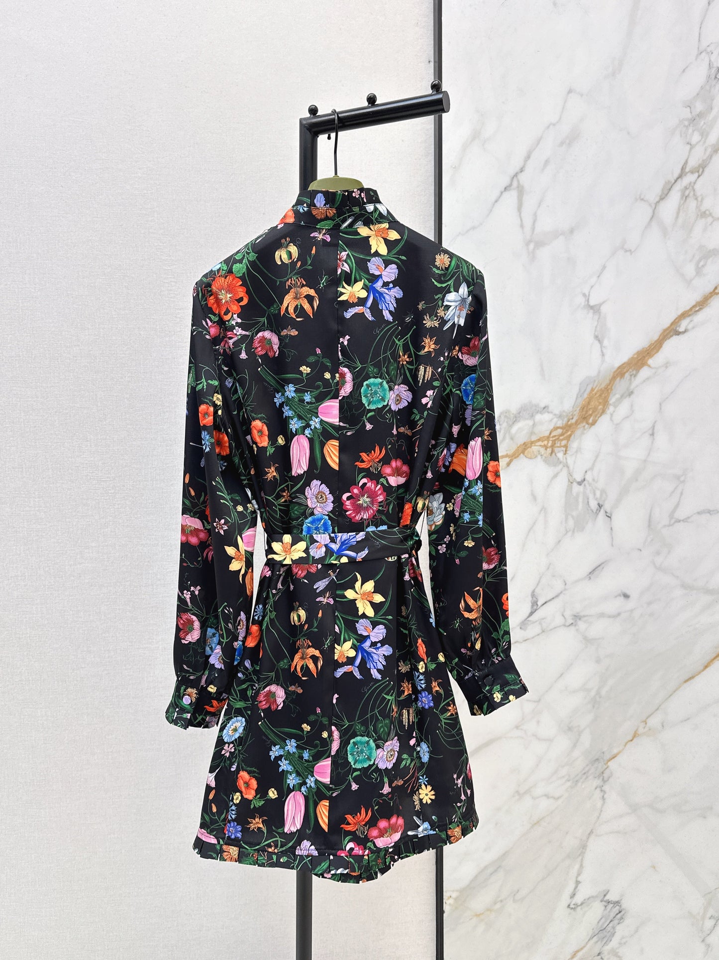 26SS NEW floral print silk dress