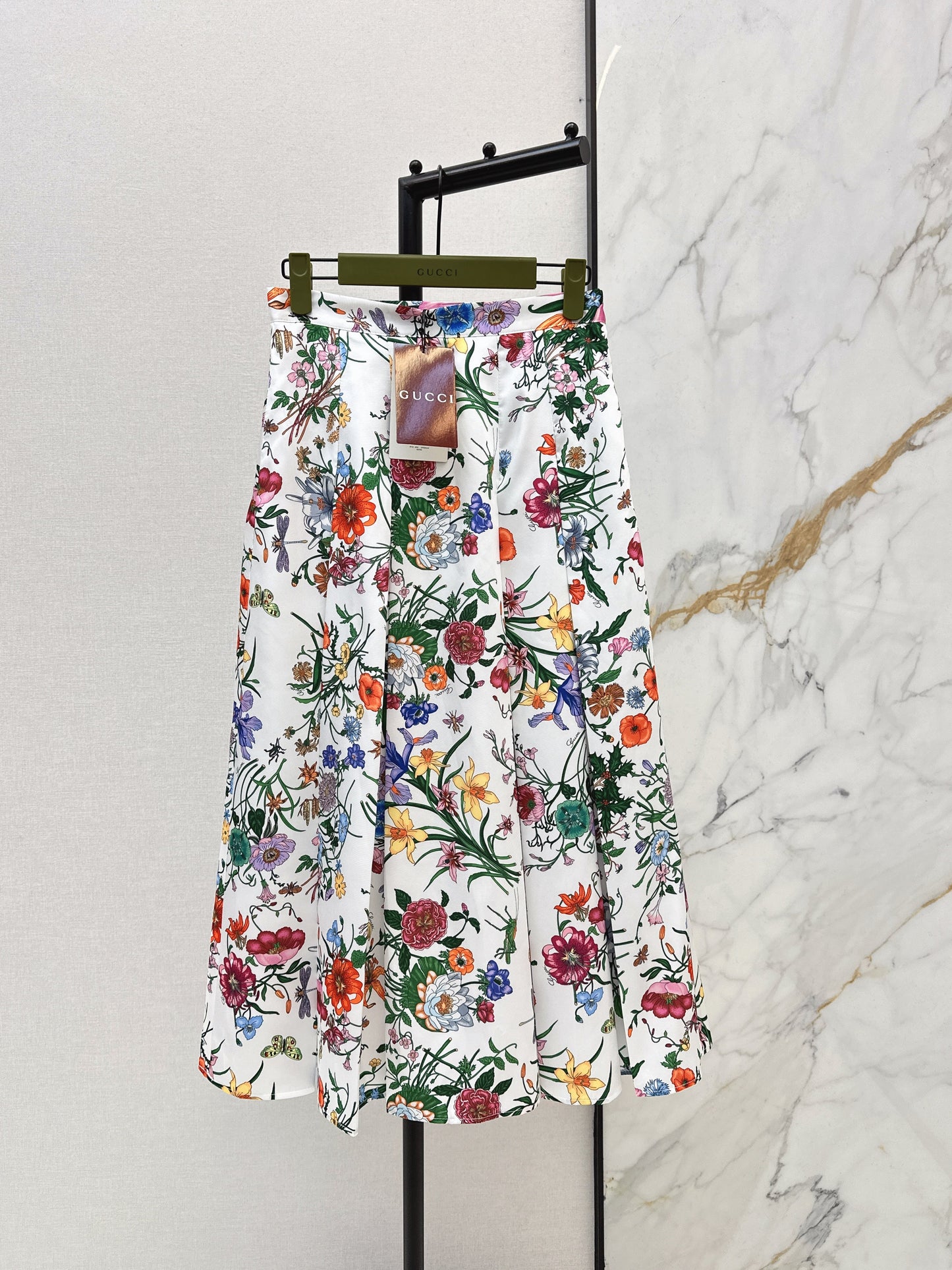 26SS NEW floral print silk skirts