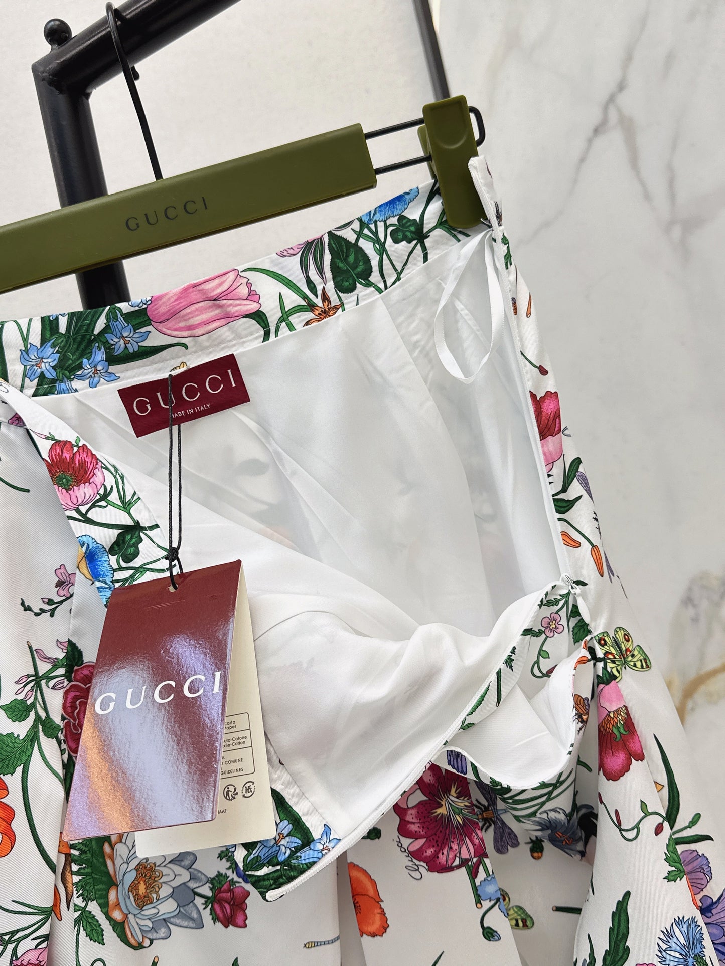 26SS NEW floral print silk skirts