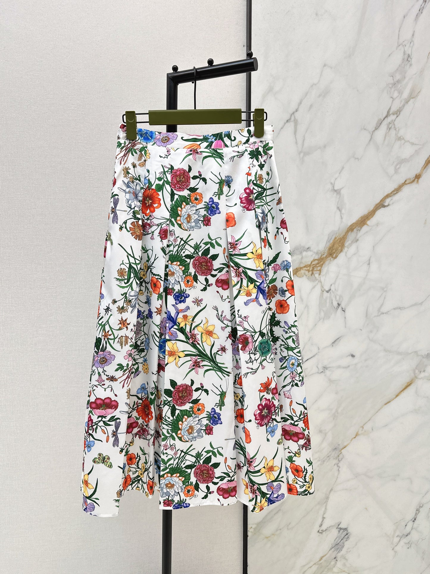 26SS NEW floral print silk skirts
