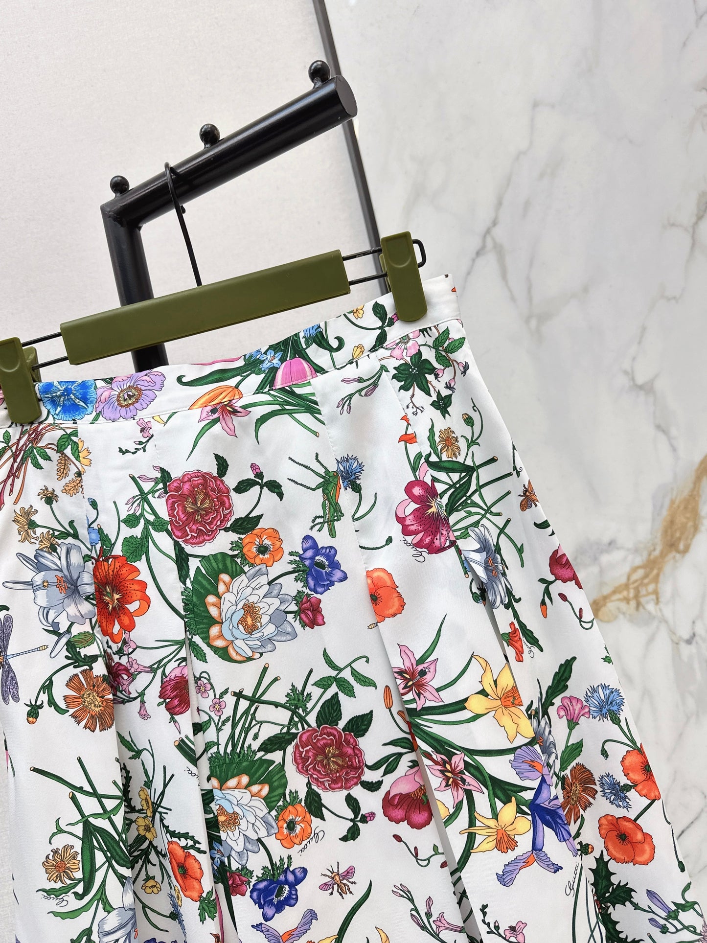 26SS NEW floral print silk skirts