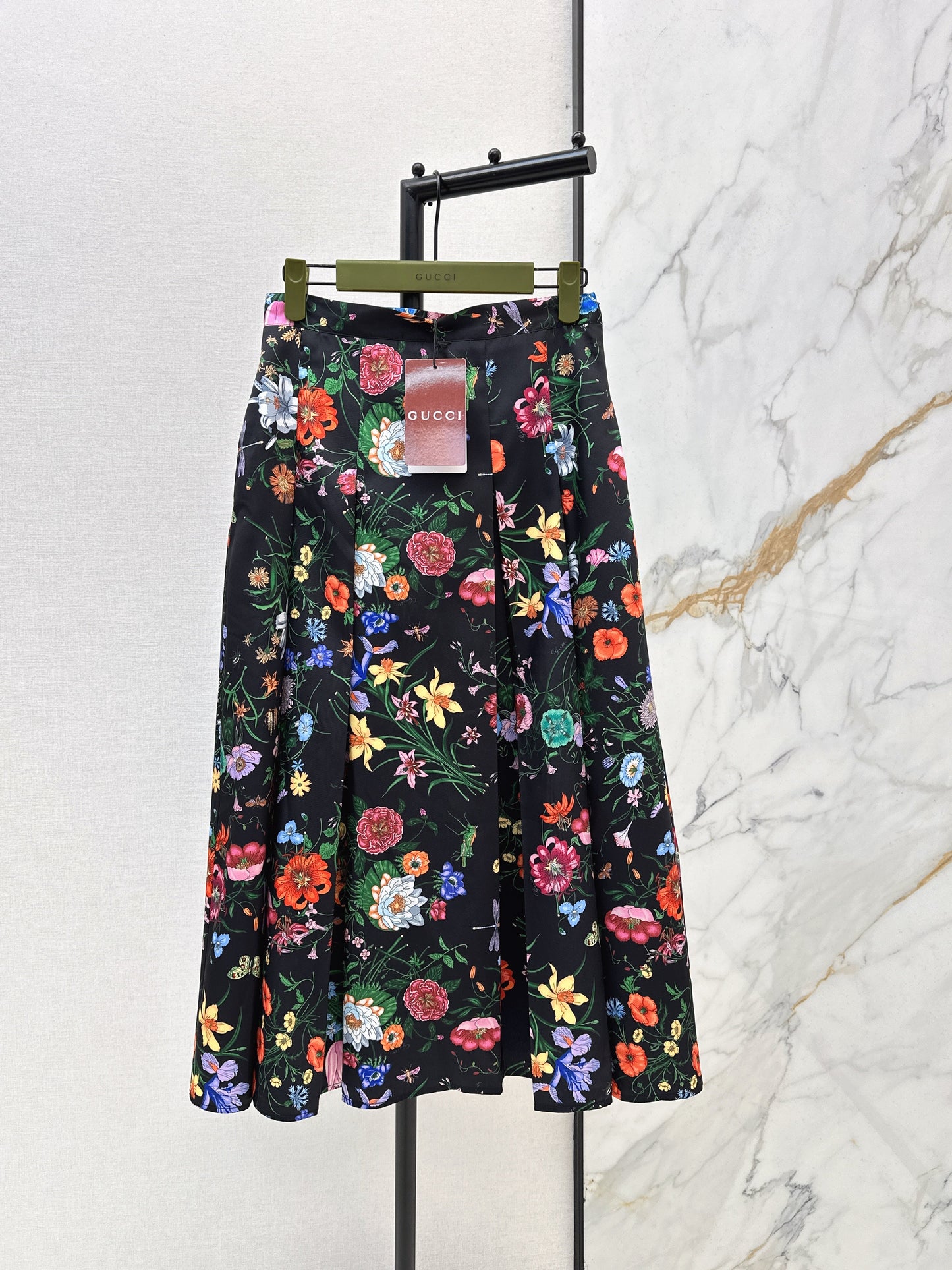 26SS NEW floral print silk skirts