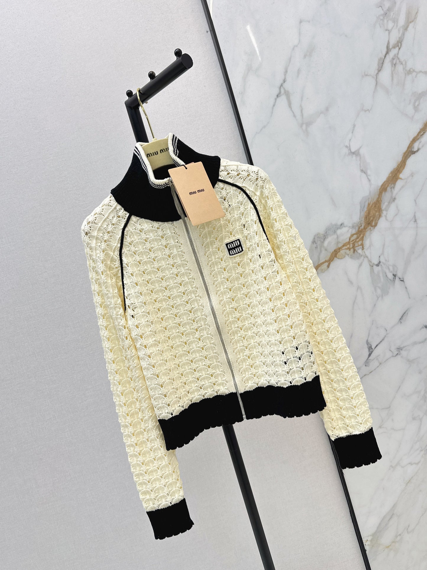 26SS NEW hollow knitted jacket