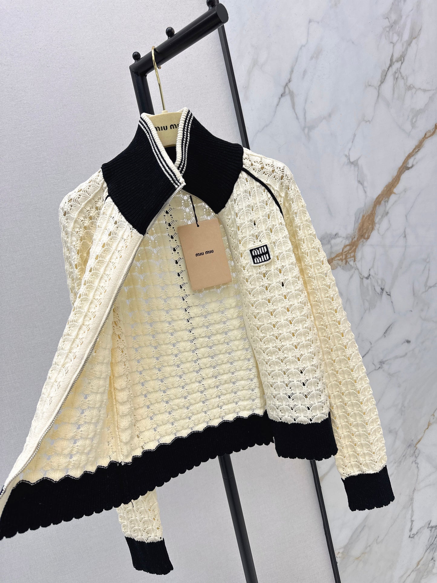 26SS NEW hollow knitted jacket