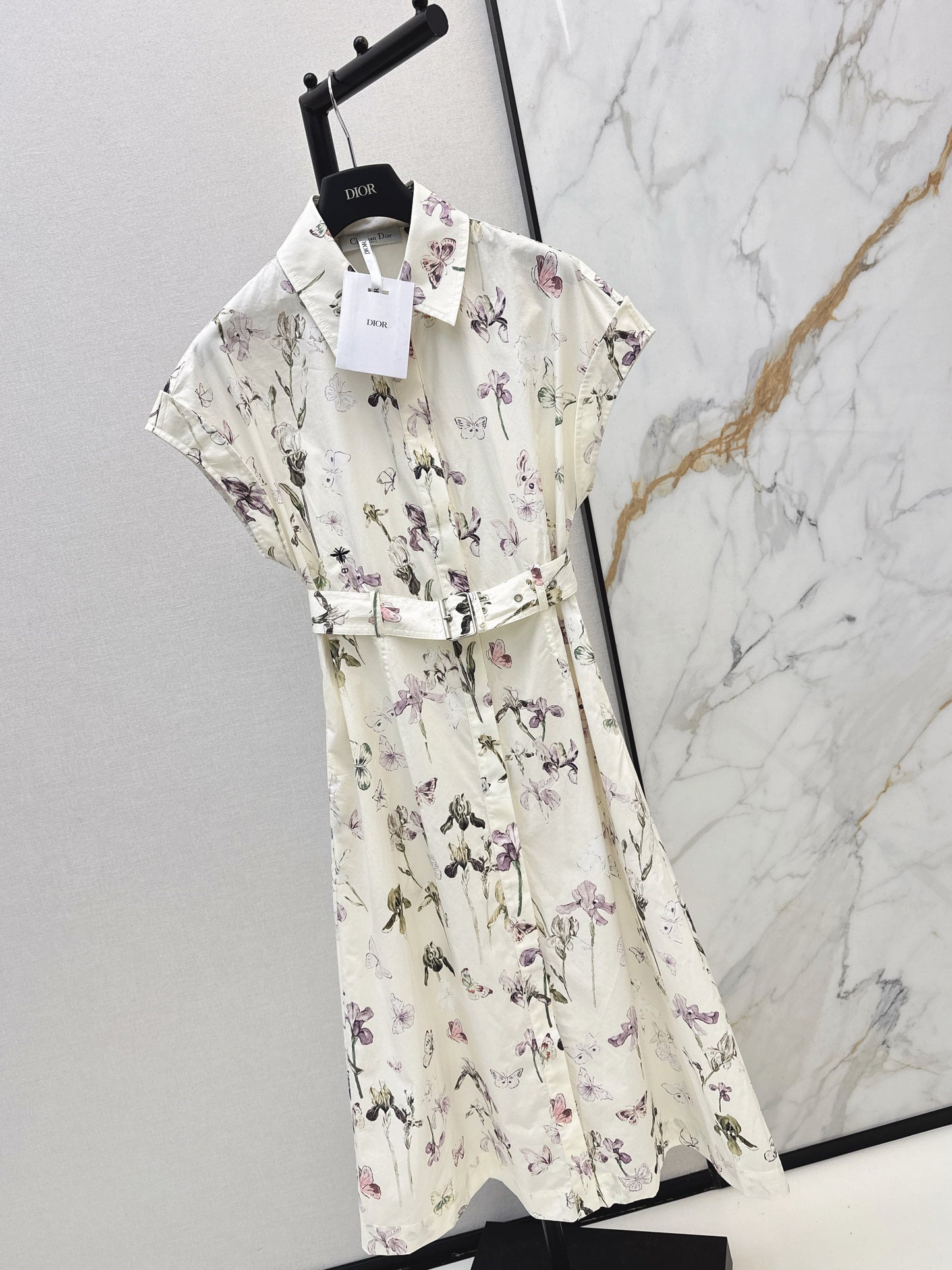 26SS NEW floral print shirt dress