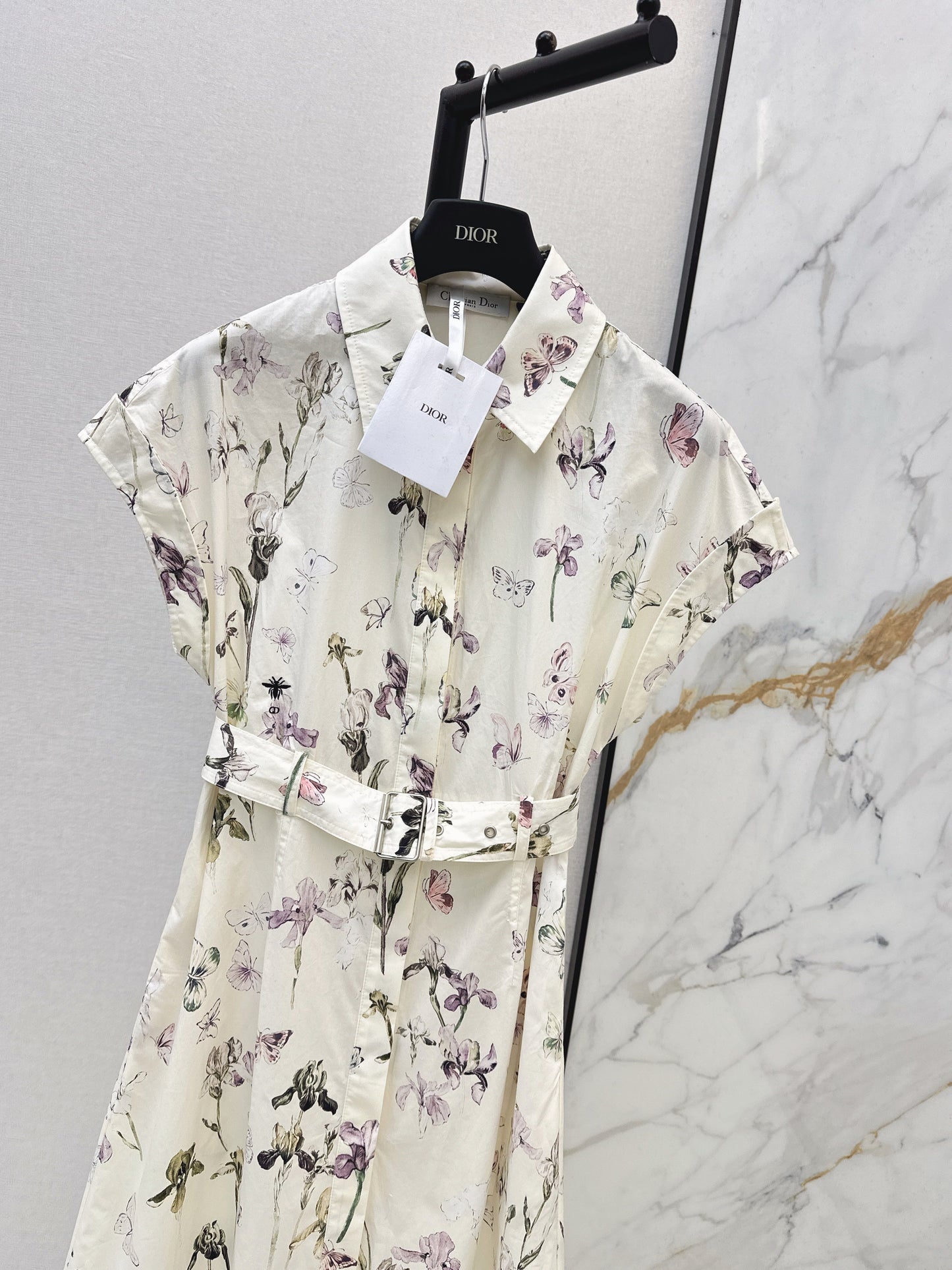 26SS NEW floral print shirt dress