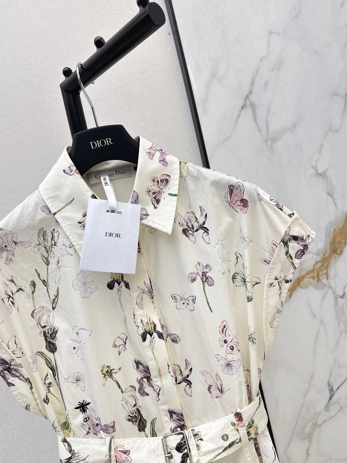 26SS NEW floral print shirt dress