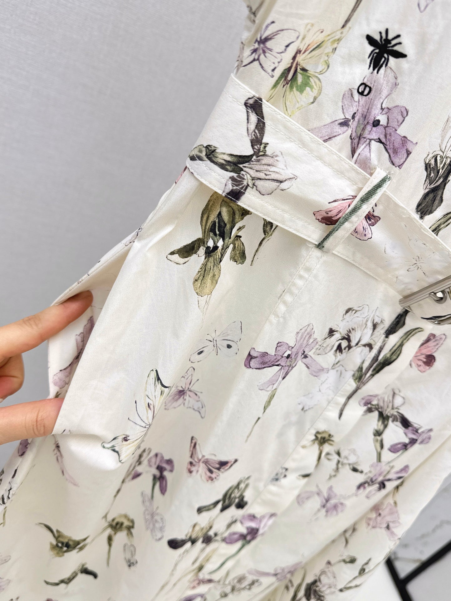 26SS NEW floral print shirt dress