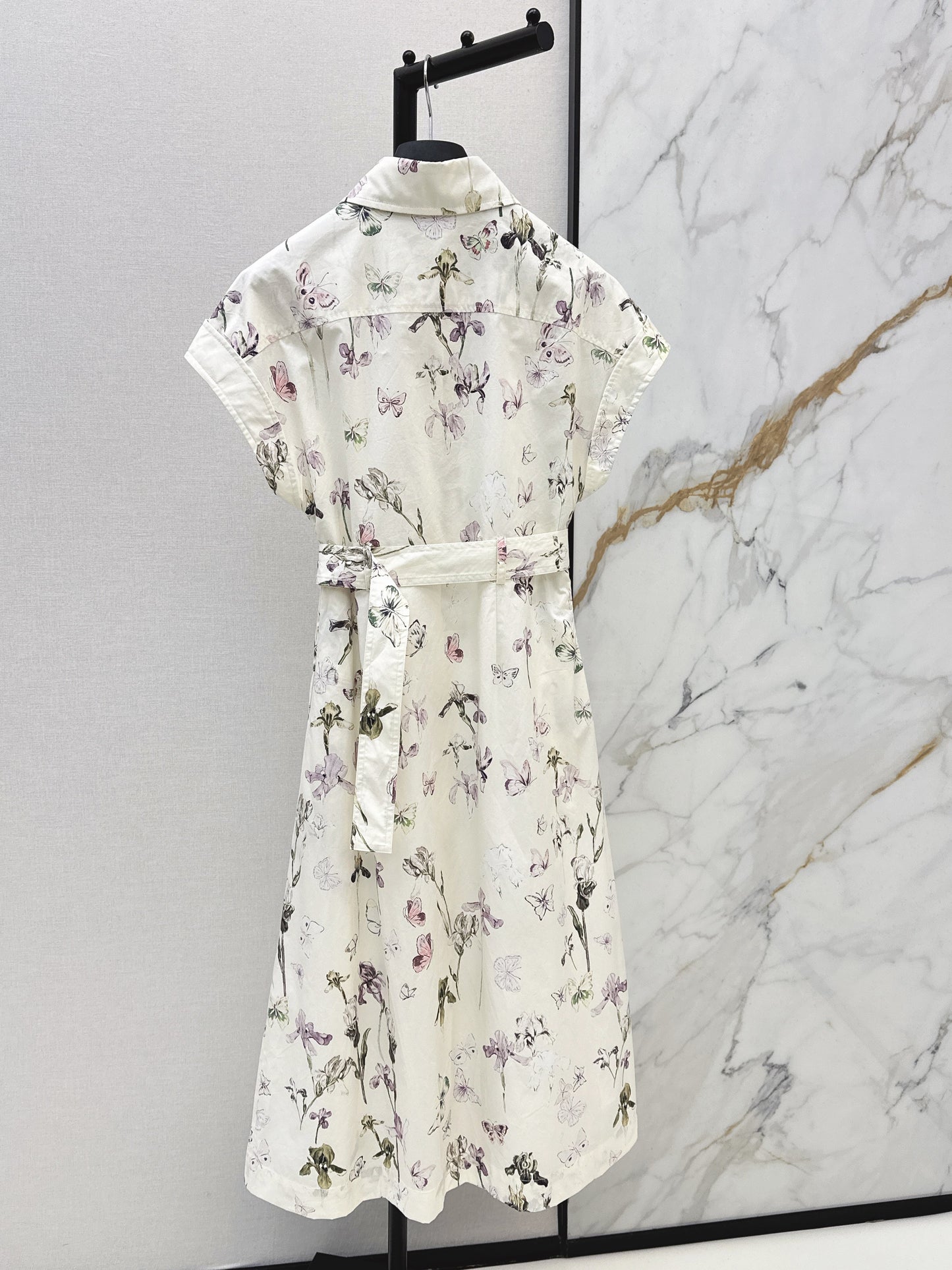 26SS NEW floral print shirt dress
