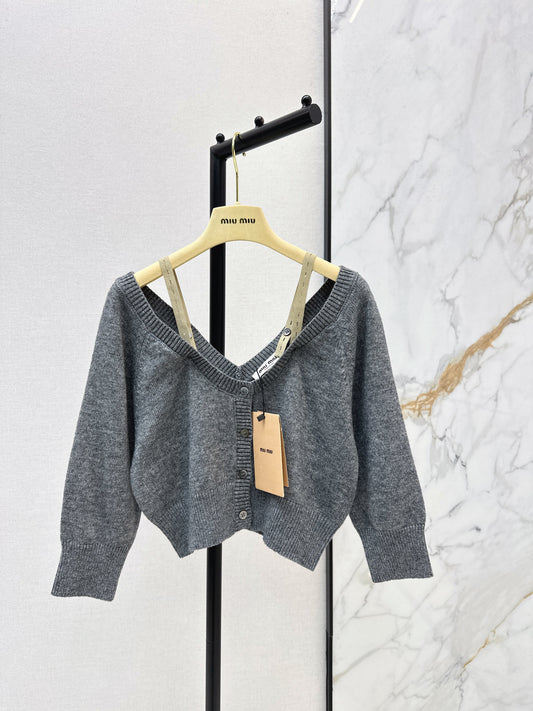 26SS NEW off shoulder knit cardigan