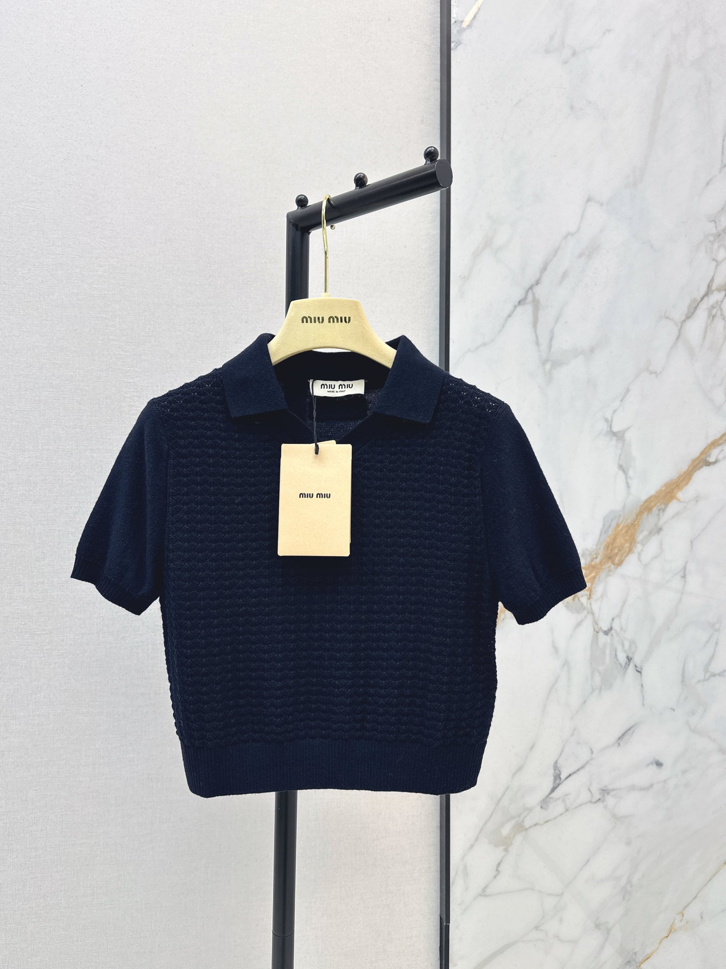 26SS NEUE Strick-Poloshirts