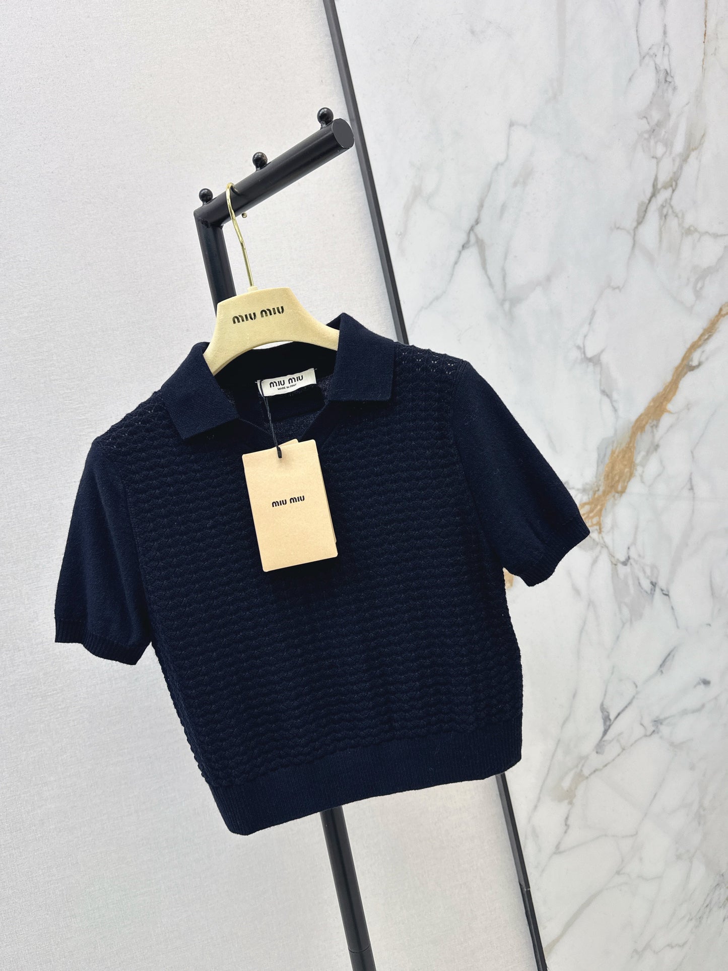 26SS NEUE Strick-Poloshirts