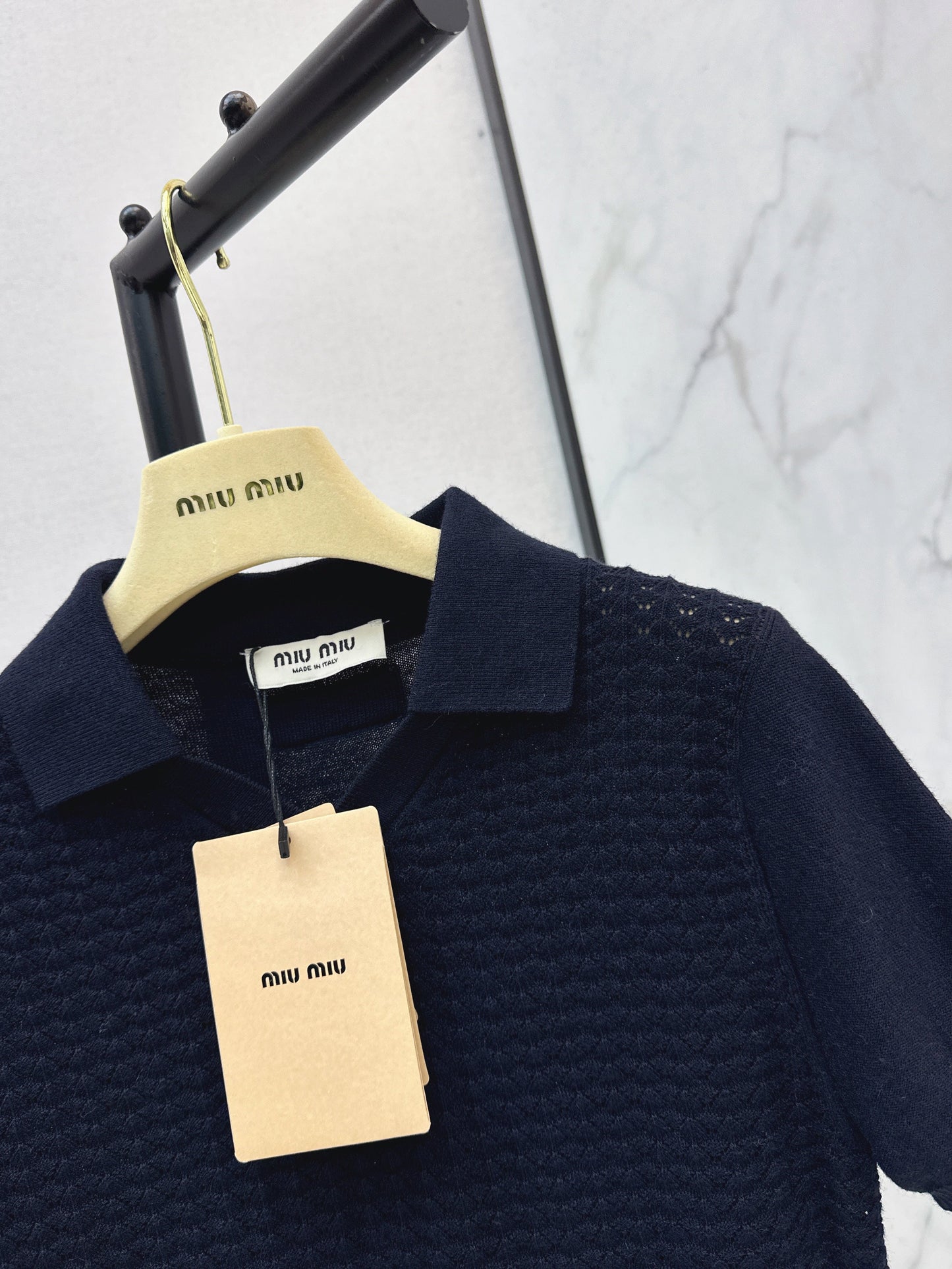 26SS NEUE Strick-Poloshirts